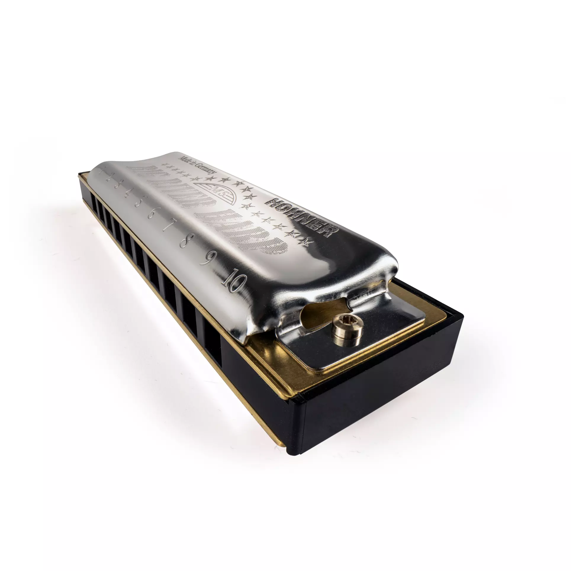 Hohner Big River Harp MS, C/G/A, Pro Pack 8