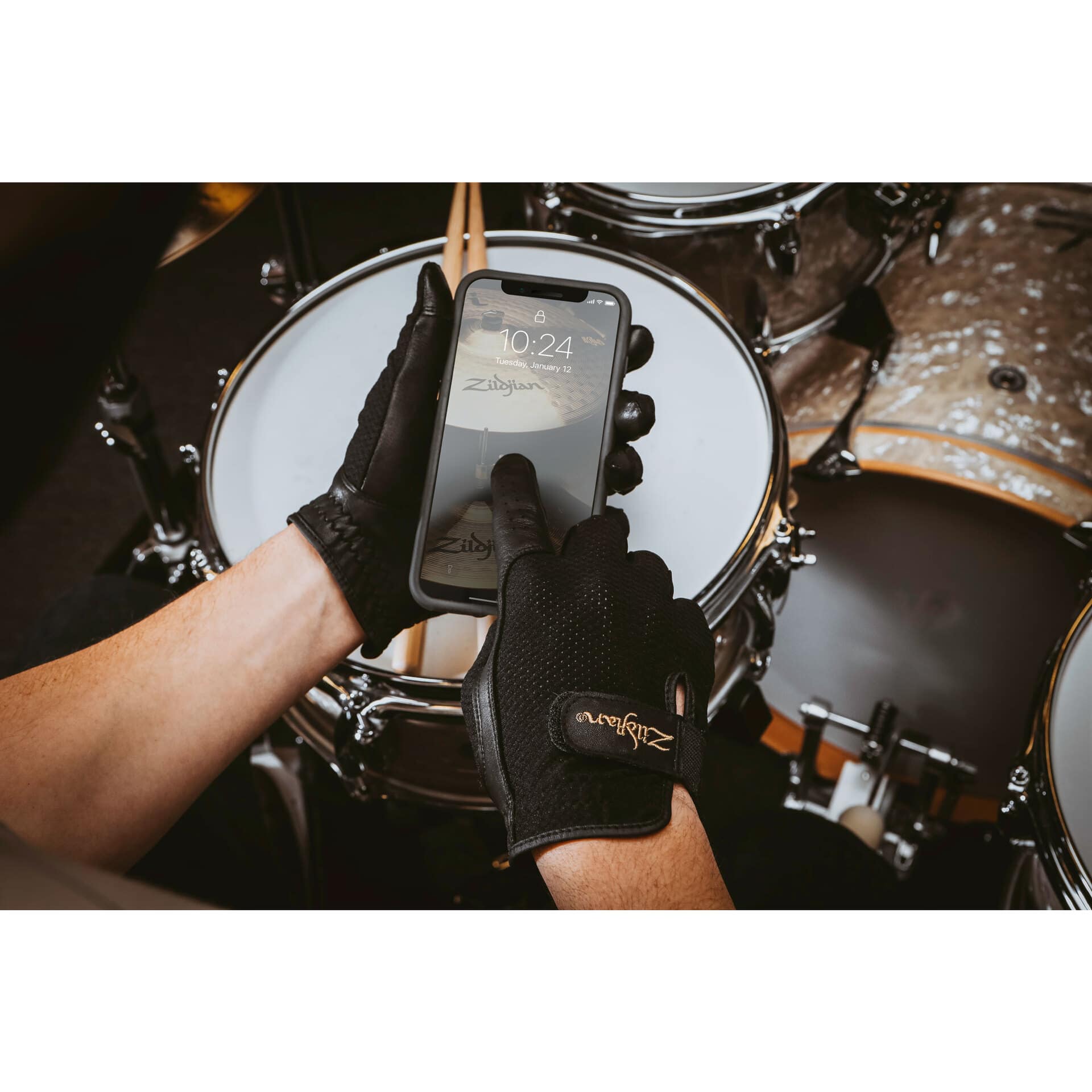 Zildjian Touchscreen Drummer`s Gloves XL 2