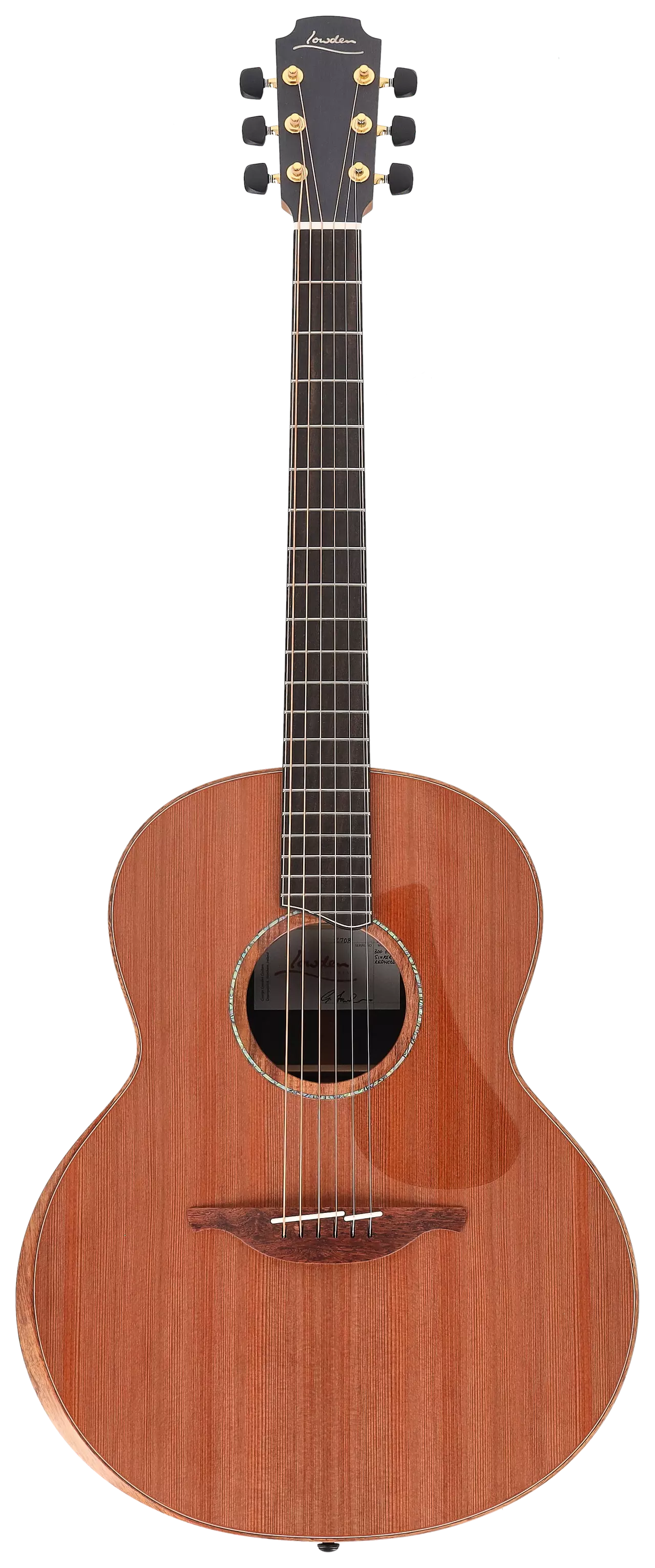 Lowden F-50 Bevel Ancient Bog Oak Sinker Redwood