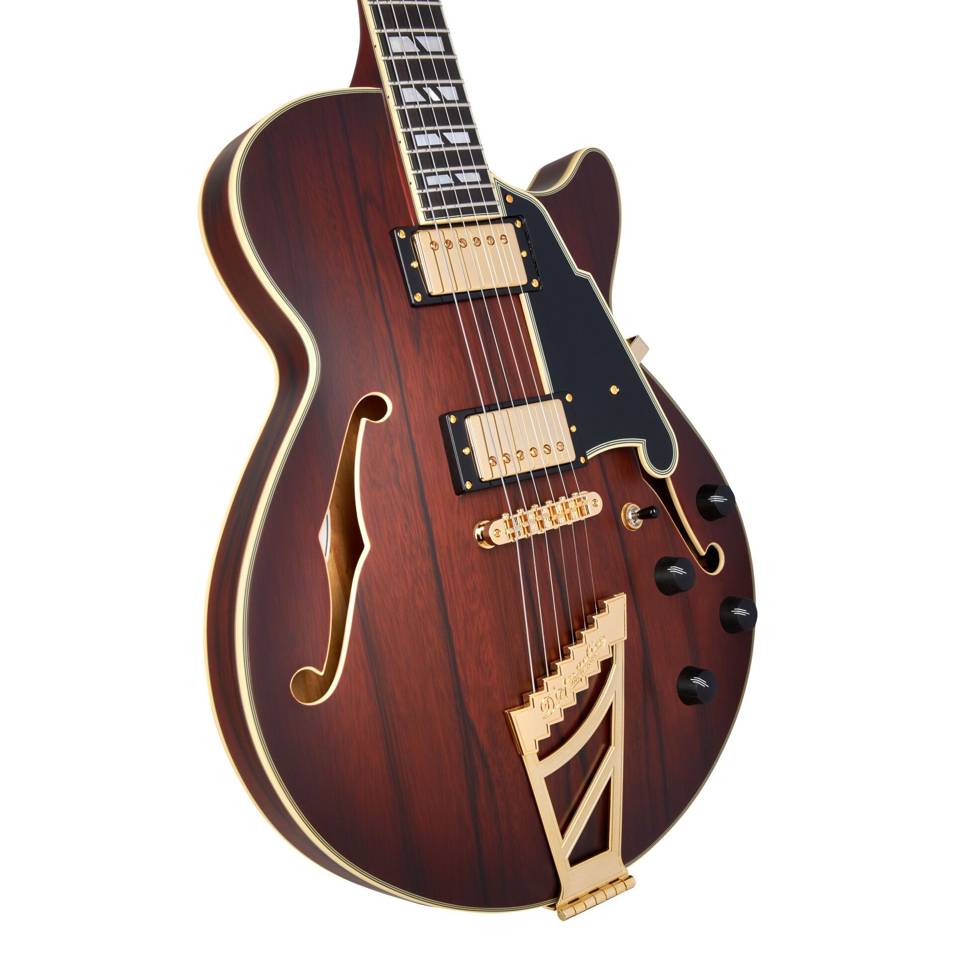 D’Angelico Guitars Deluxe SS Satin Brown Burst 2