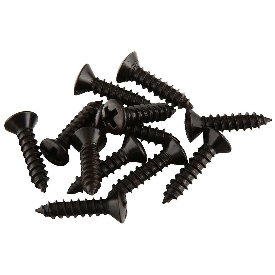 Fender - Fender Pickguard Screws Black - 12 Pack