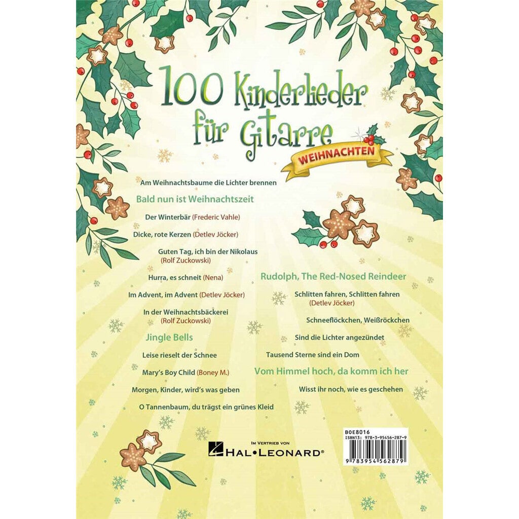 Bosworth Edition 100 Kinderlieder für Gitarre - Weihnachten 1