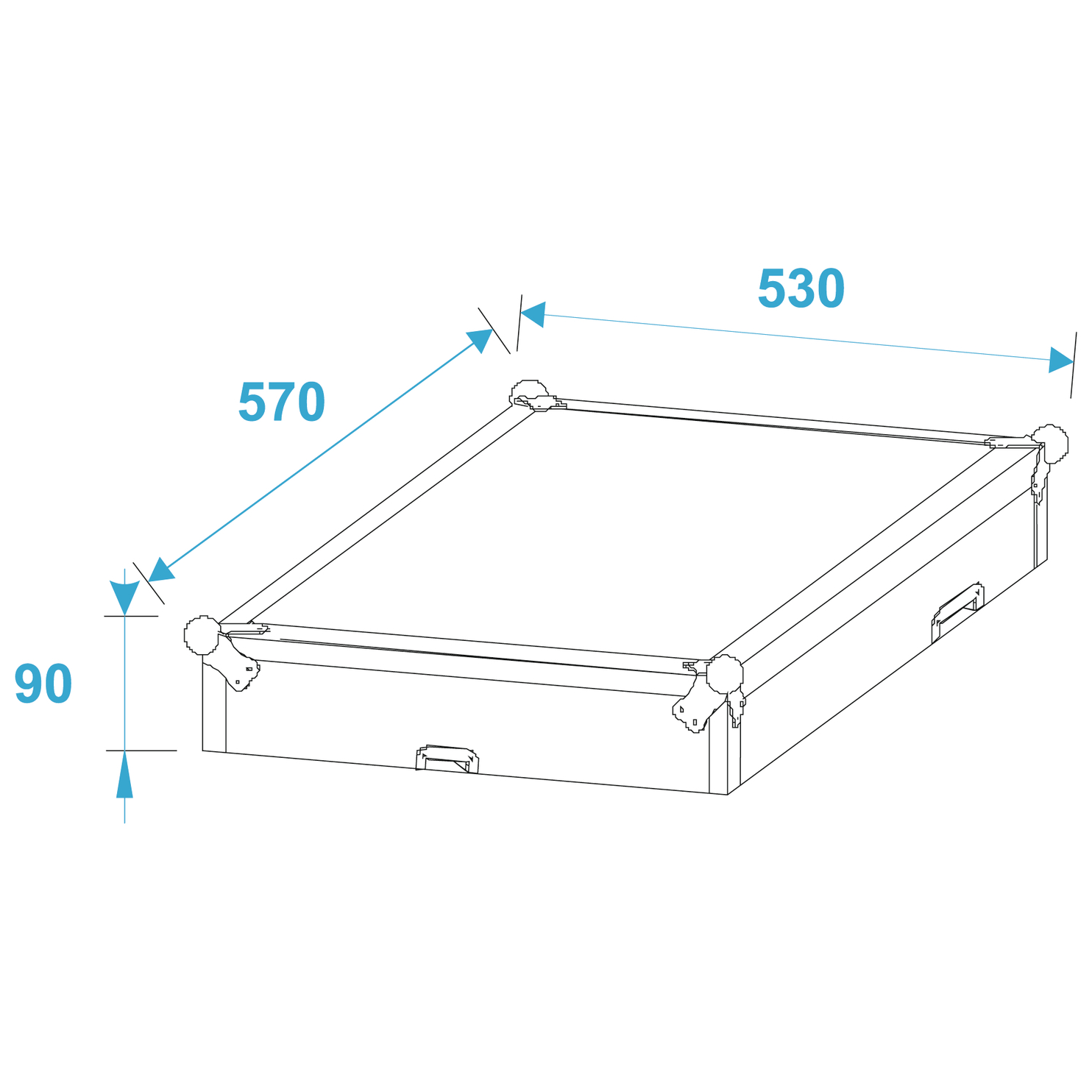 Roadinger Spezial-Kombi-Case Profi, 4HE 5