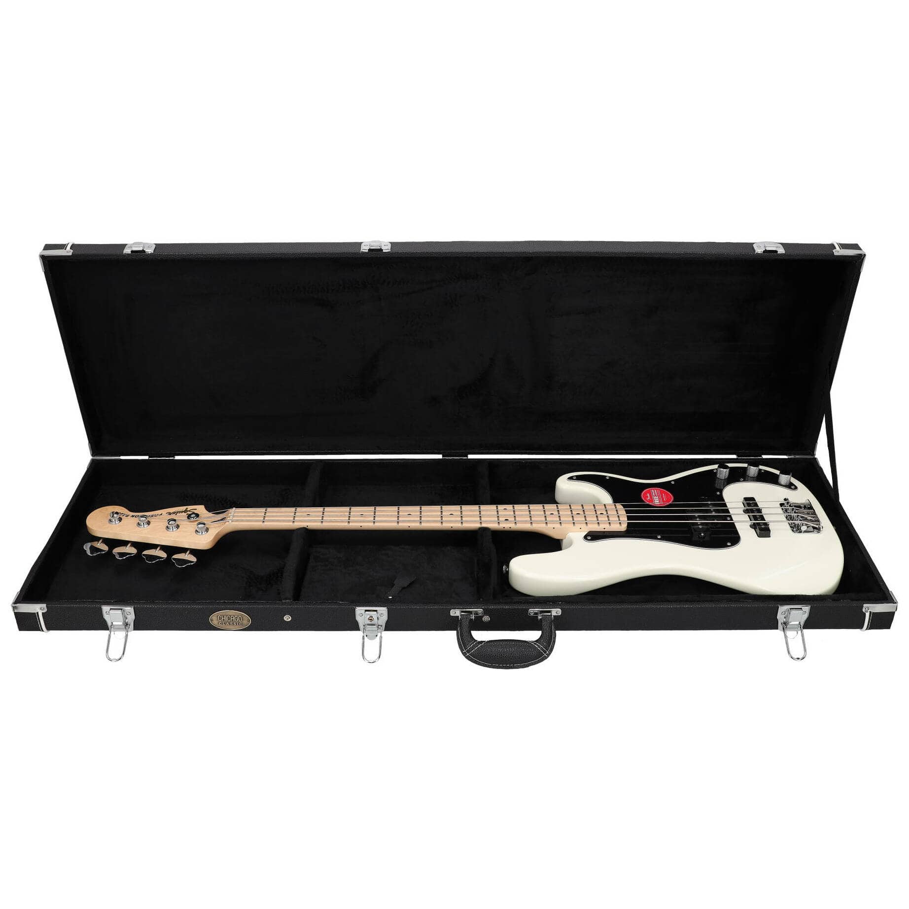 Chicago Classic E-Bass Rechteckkoffer Schwarz 2