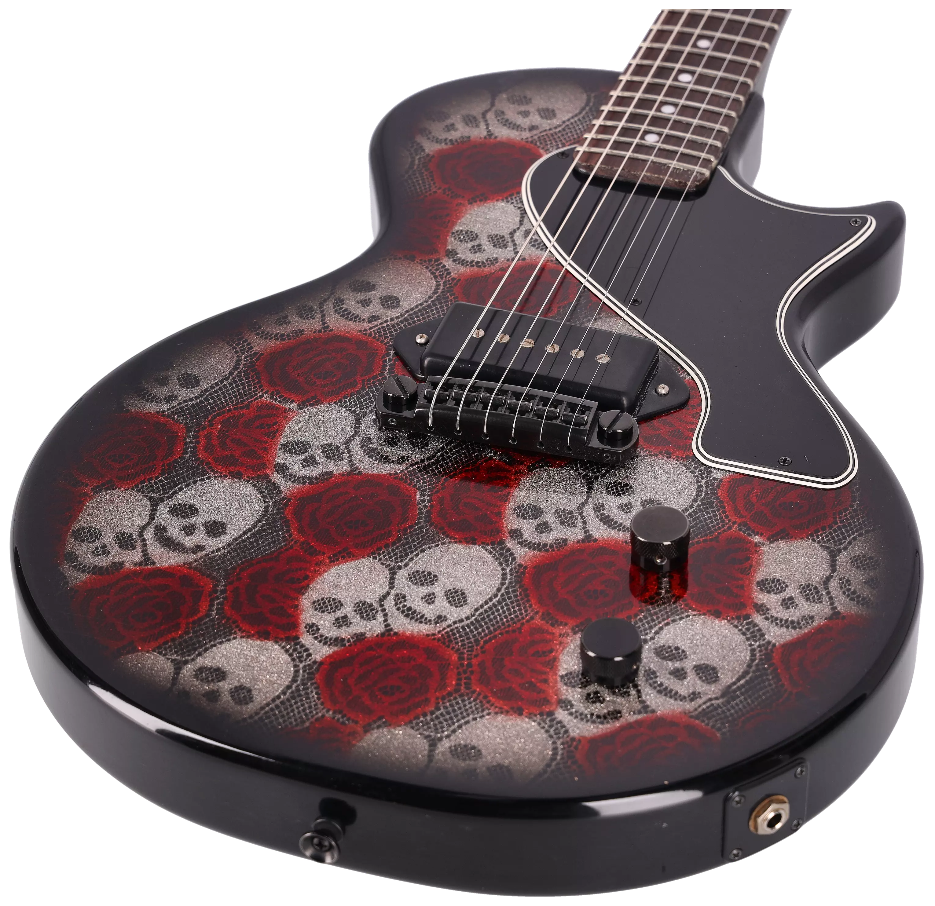 Rock N Roll Relics Thunders SC Skull + Roses Lace Art 2