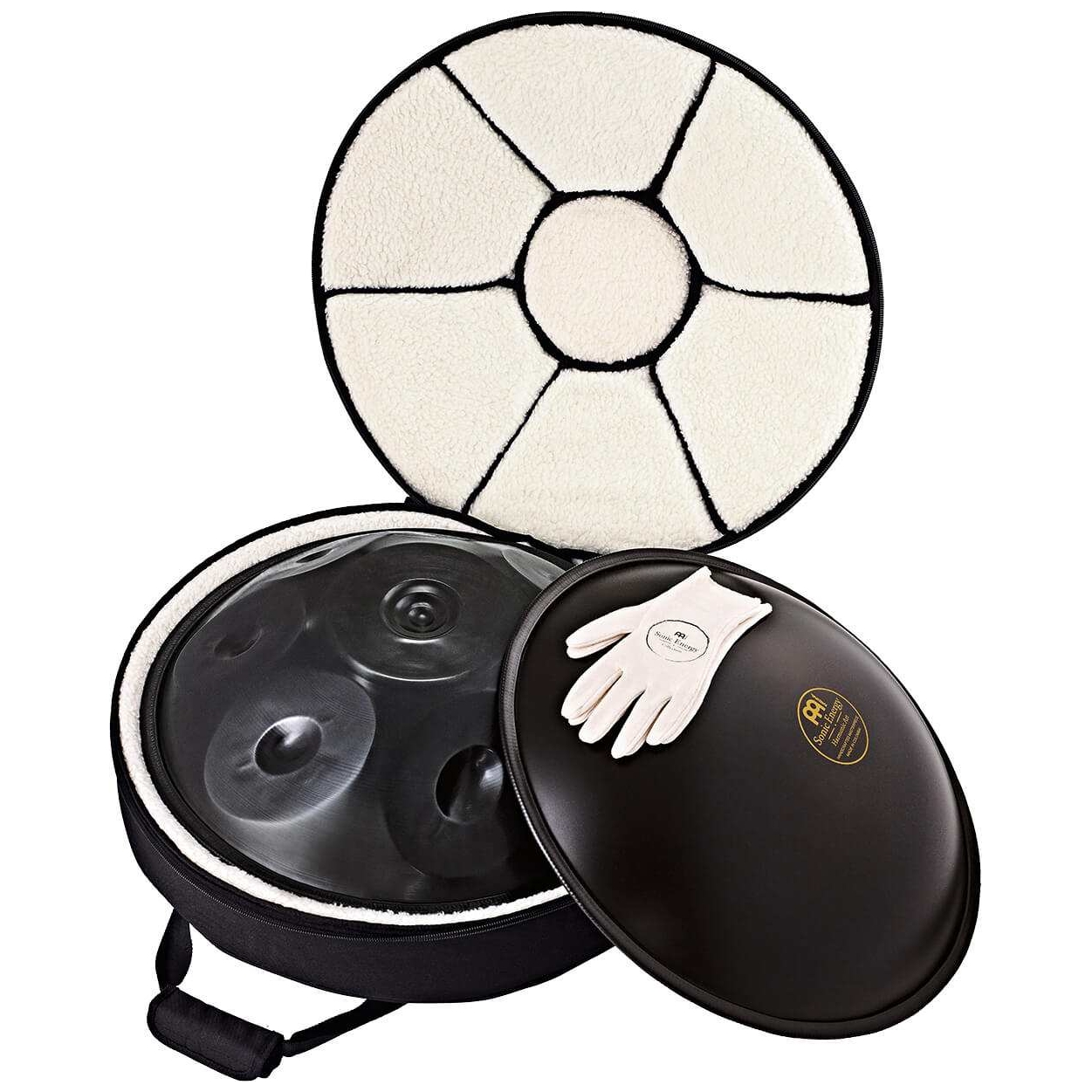 Meinl Sonic Energy - Meinl Sonic Energy HD7 - Harmonic Art Handpan, Free Integral C , Black - 1