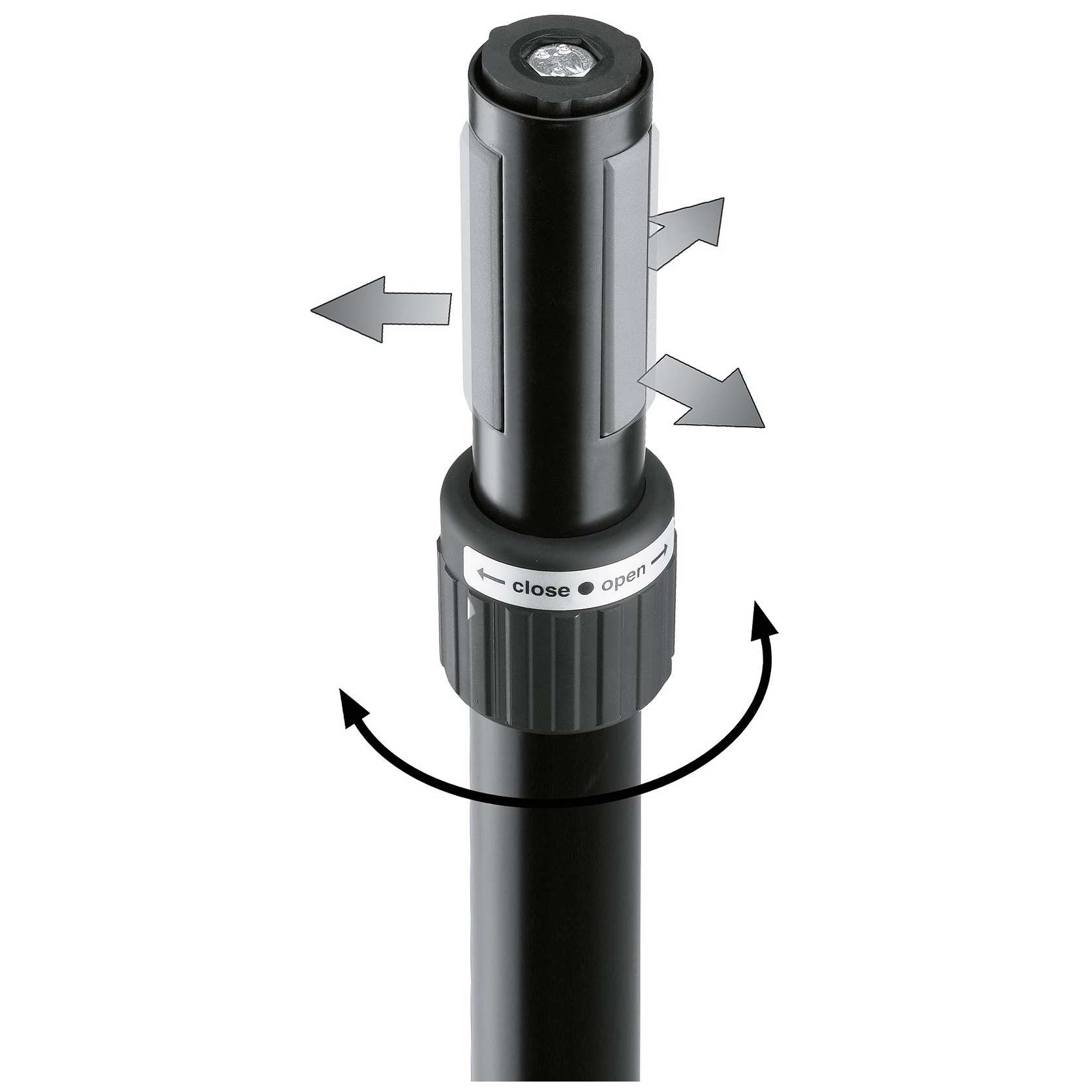 König Meyer - König Meyer 21366 Distanzrohr Ring Lock Schwarz - 3
