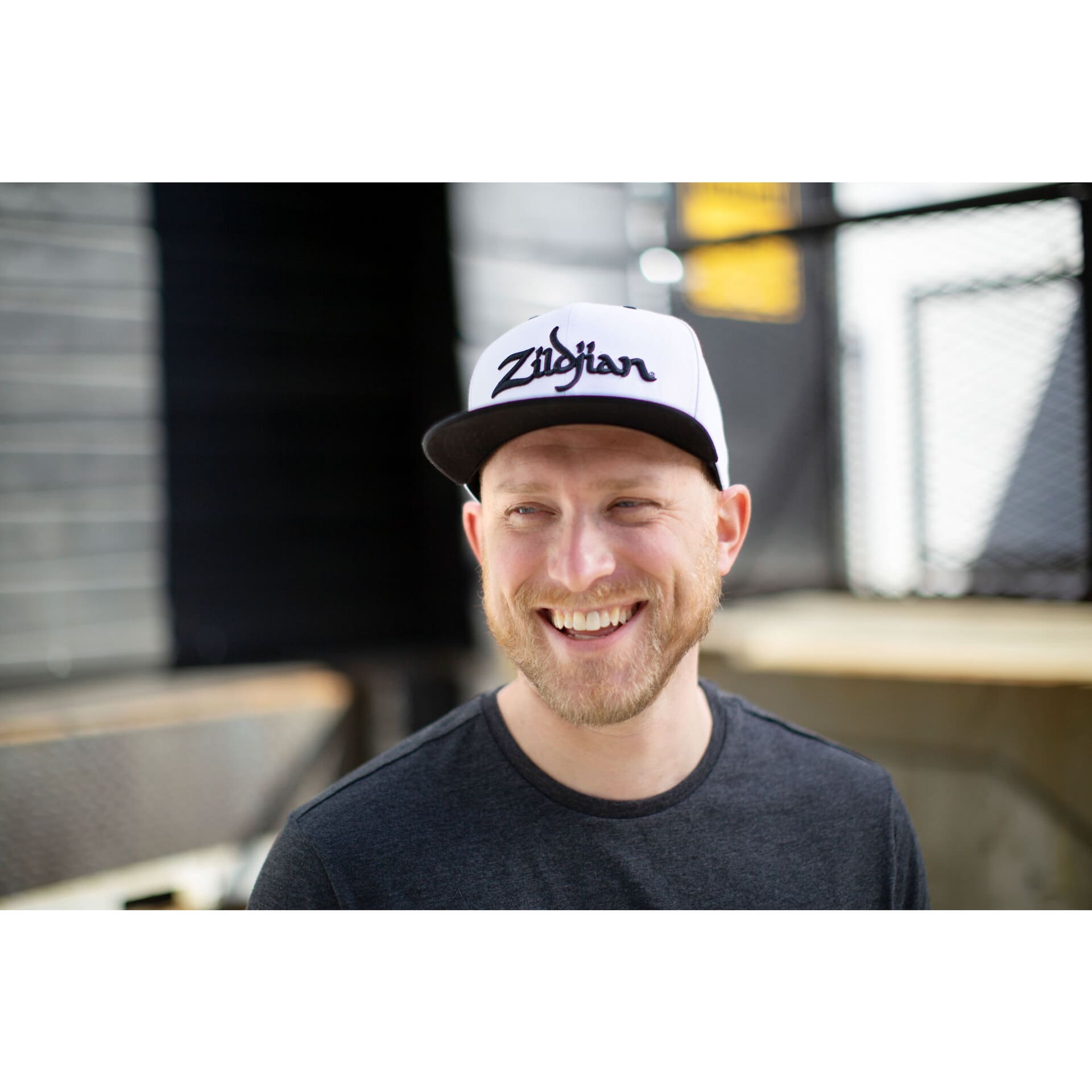 Zildjian ZAHC0022 Grey Baseball Cap Black Logo 4