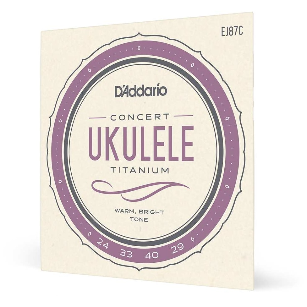 D’Addario - D’Addario EJ87C - Ukulele Concert Titanium 024-029 - 4