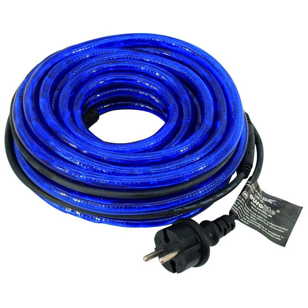 Eurolite - Eurolite Rubberlight RL1-230V Blau 9 Meter