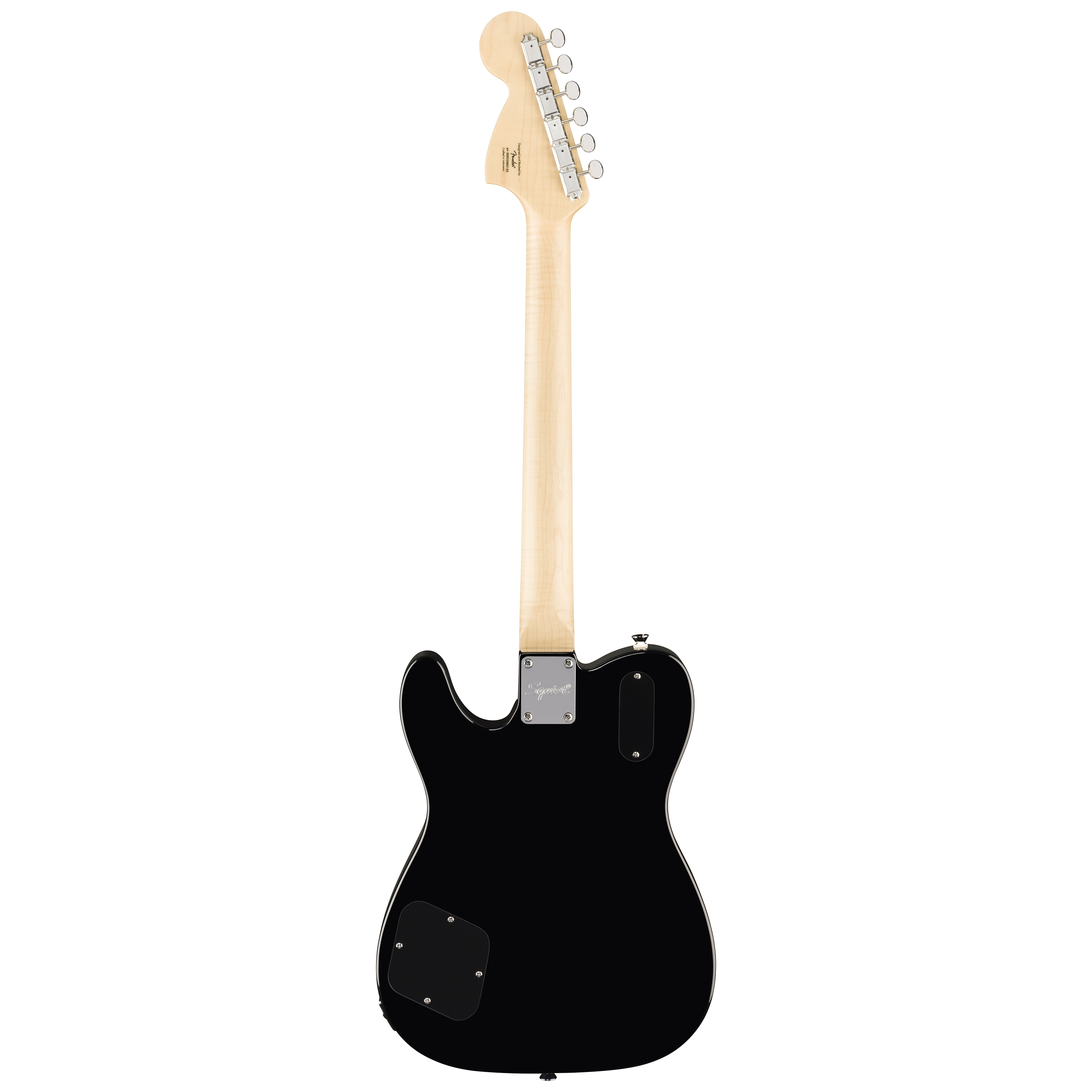 Squier by Fender Paranormal Troublemaker Telecaster DLX Bigsby LRL Parchment PG Black 2