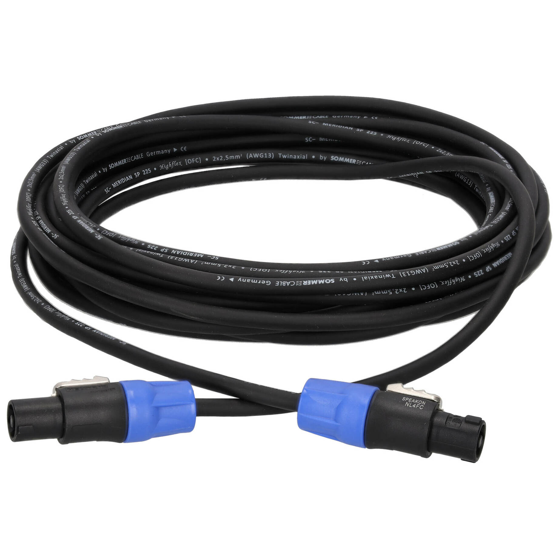 Sommer Cable MEAC-225-1000-SW Twinaxial Meridian Speakon - Speakon 10 Meter 1