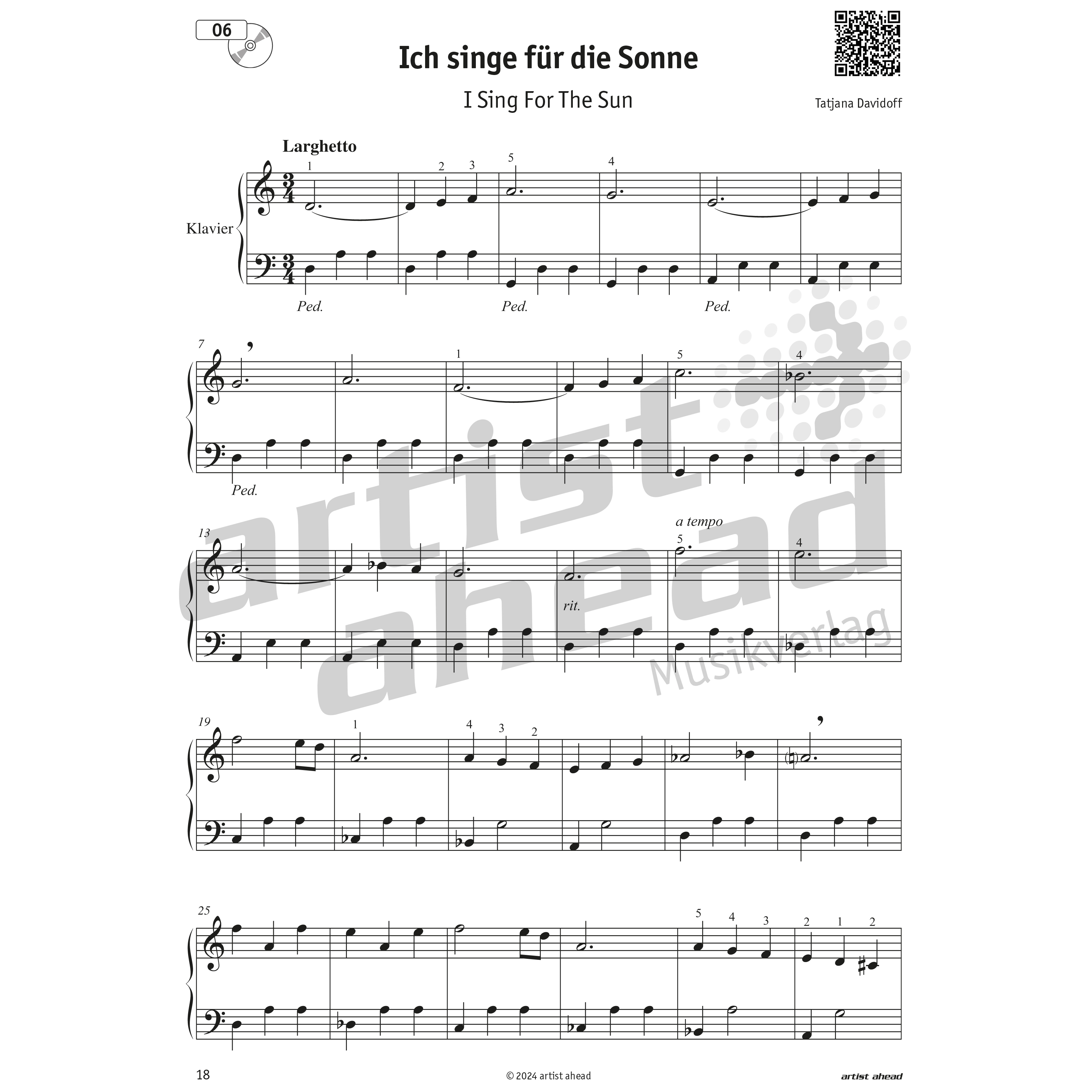 Artist Ahead Magische Momente am Klavier - Tatjana Davidoff
