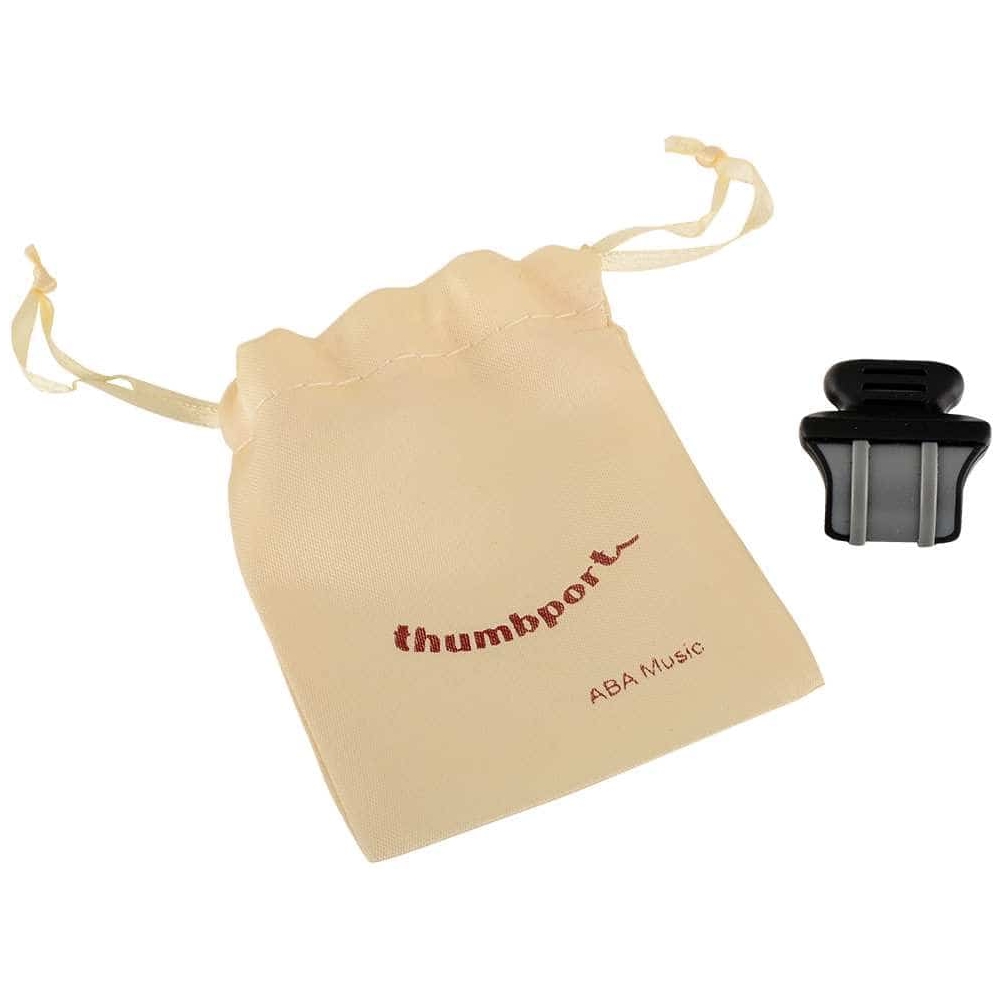 Thumbport - Thumbport Daumenstütze für Piccolo Querflöte Schwarz Grau - 1