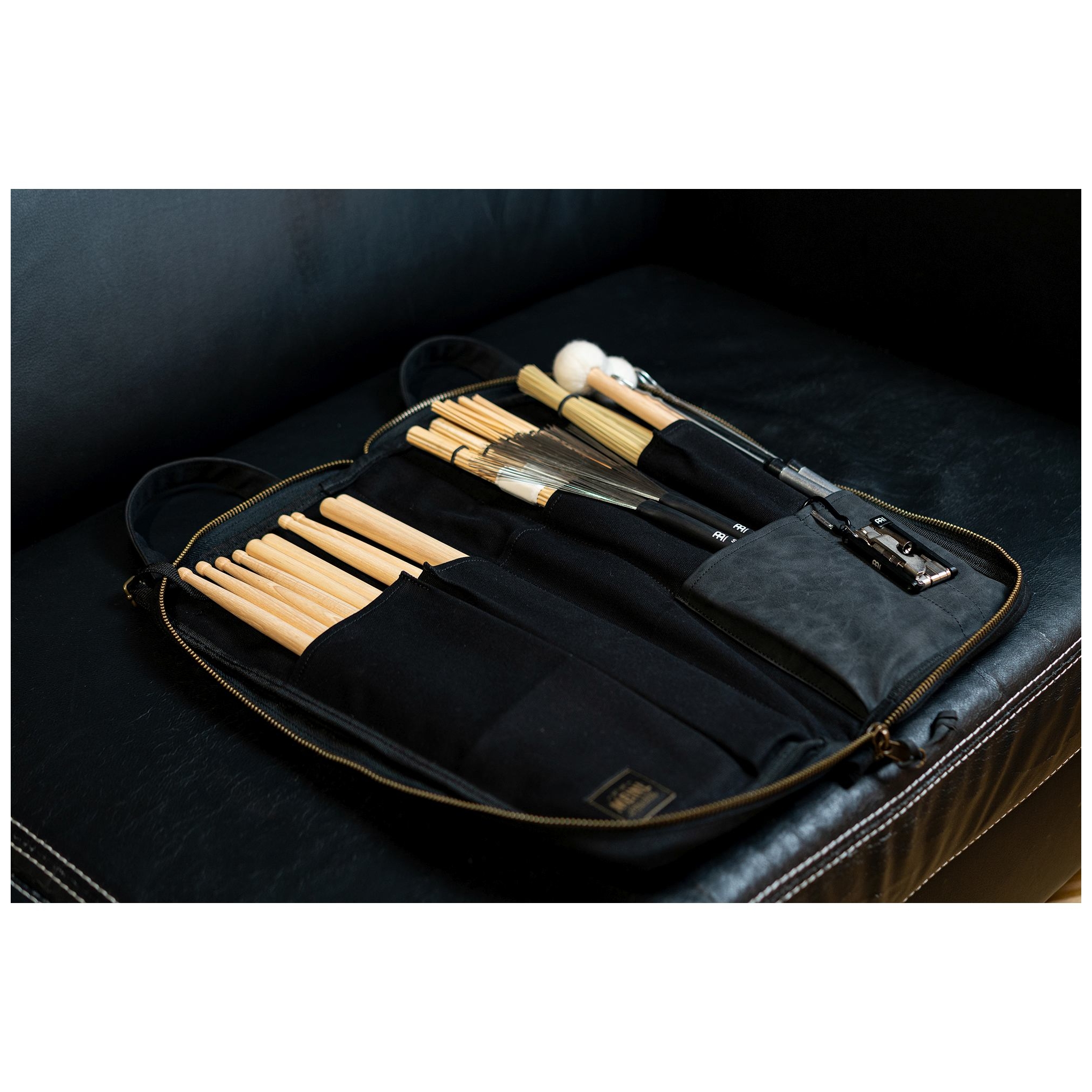 Image of Meinl cymbals mwsbk canvas collection stick bag, classic black 10028397 7