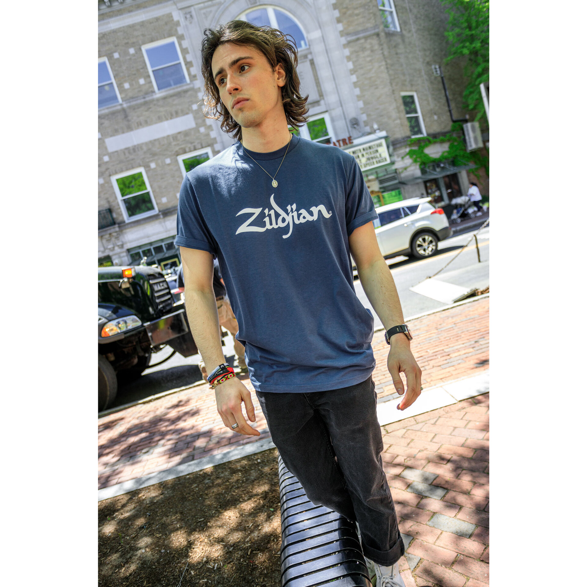Zildjian ZIZATS0062 Classic Logo Tee M slate blue 4