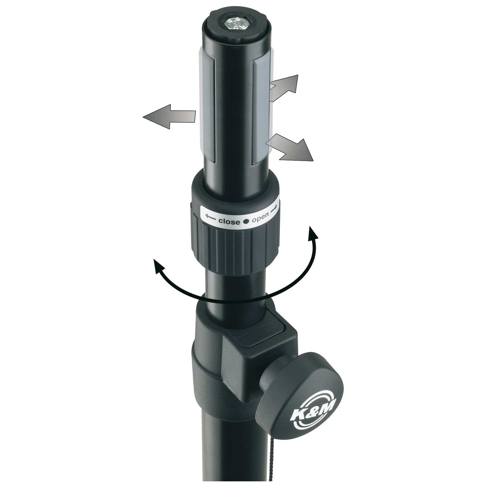 König Meyer - König Meyer 21366 Distanzrohr Ring Lock Schwarz - 1