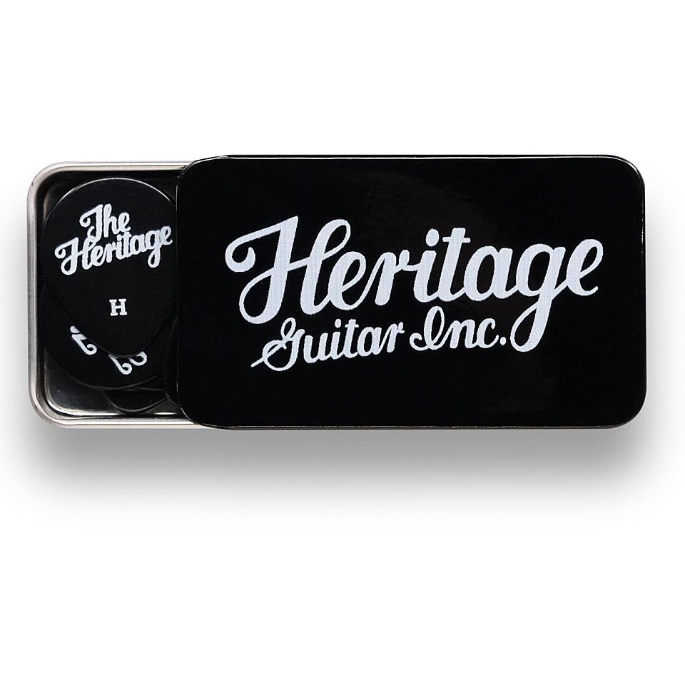 Heritage Celluloid 347 Black Heavy 12 Stück Tin Box