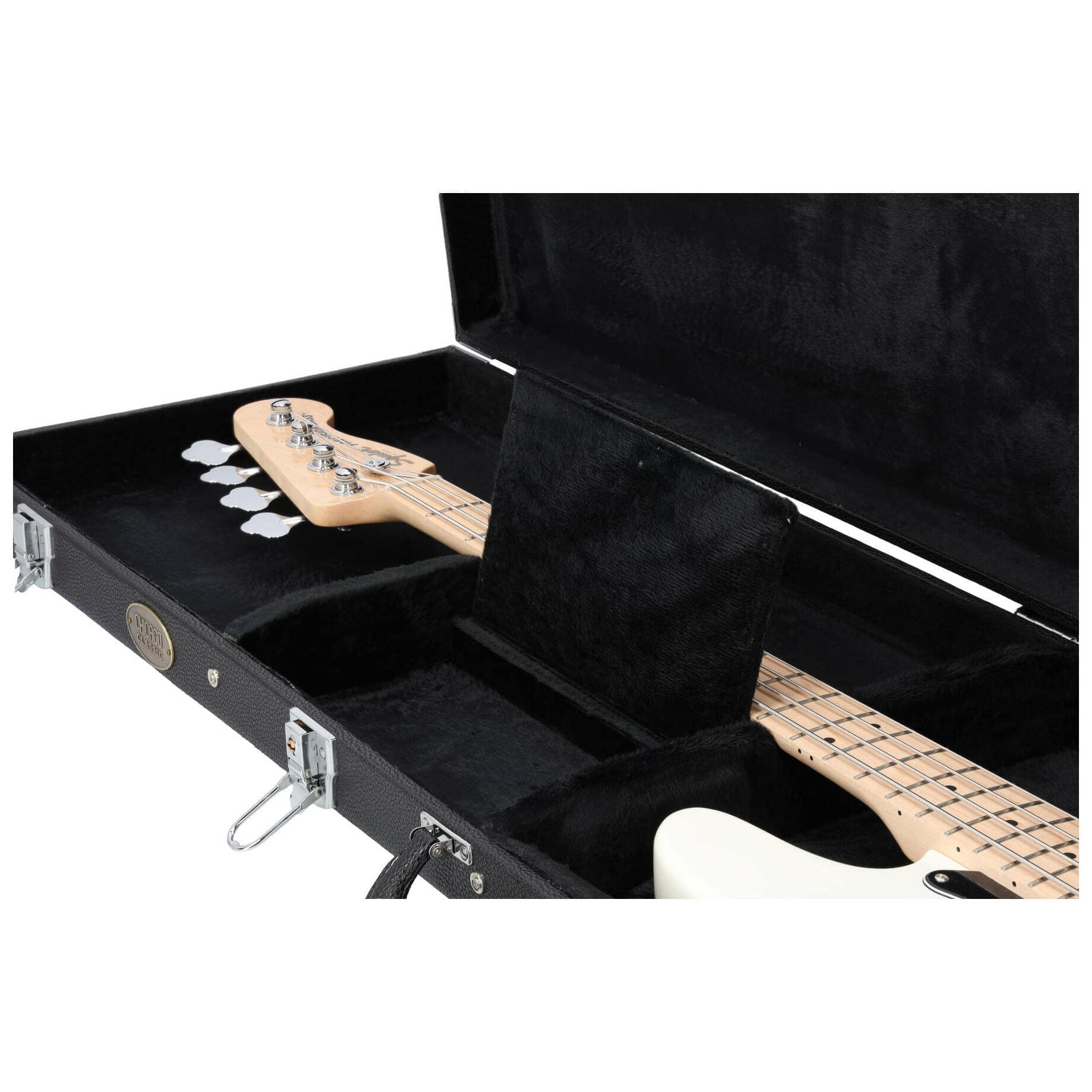 Chicago Classic E-Bass Rechteckkoffer Schwarz 7