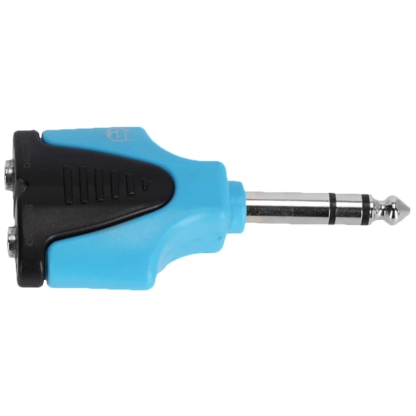 Adam Hall 4 STAR AY MF3 JM3 BLU LINE - Y-Adapter 2 x Minijack female TRS x Jack TRS 3
