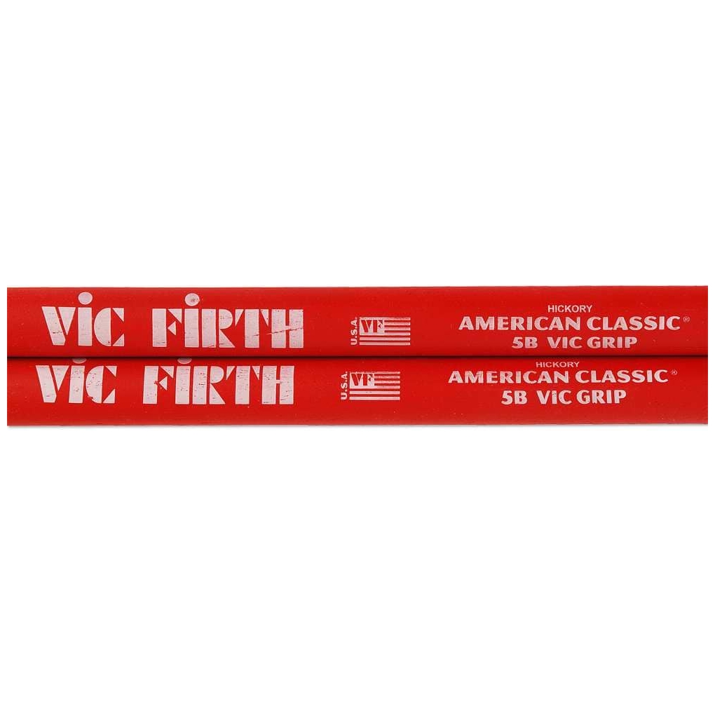 Vic Firth - Vic Firth 5B - American Classic - Vic Grip - Hickory - Wood Tip - 1
