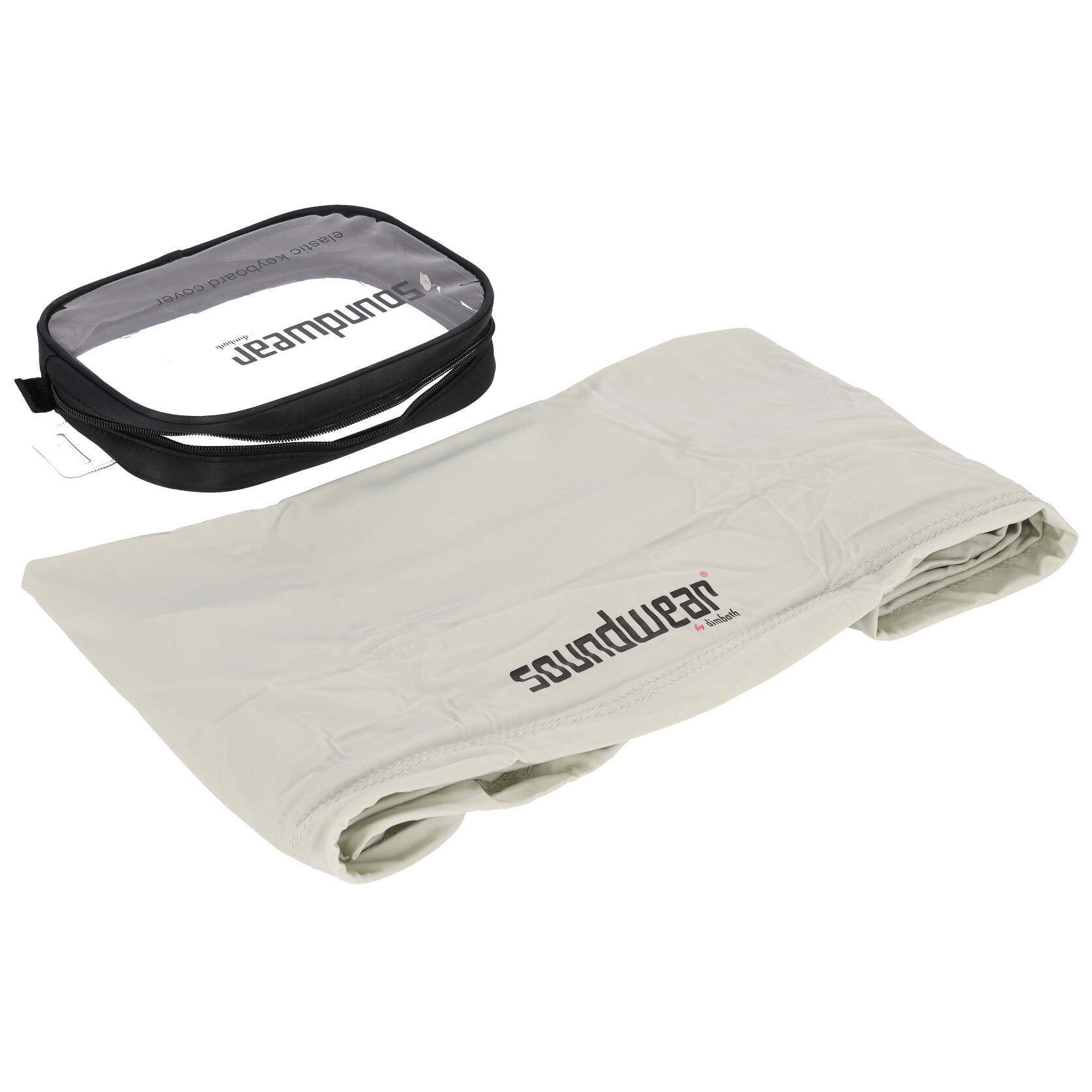 Soundwear by Dimbath Elastische Keyboard Abdeckhaube silber (125 bis 150 cm) 1