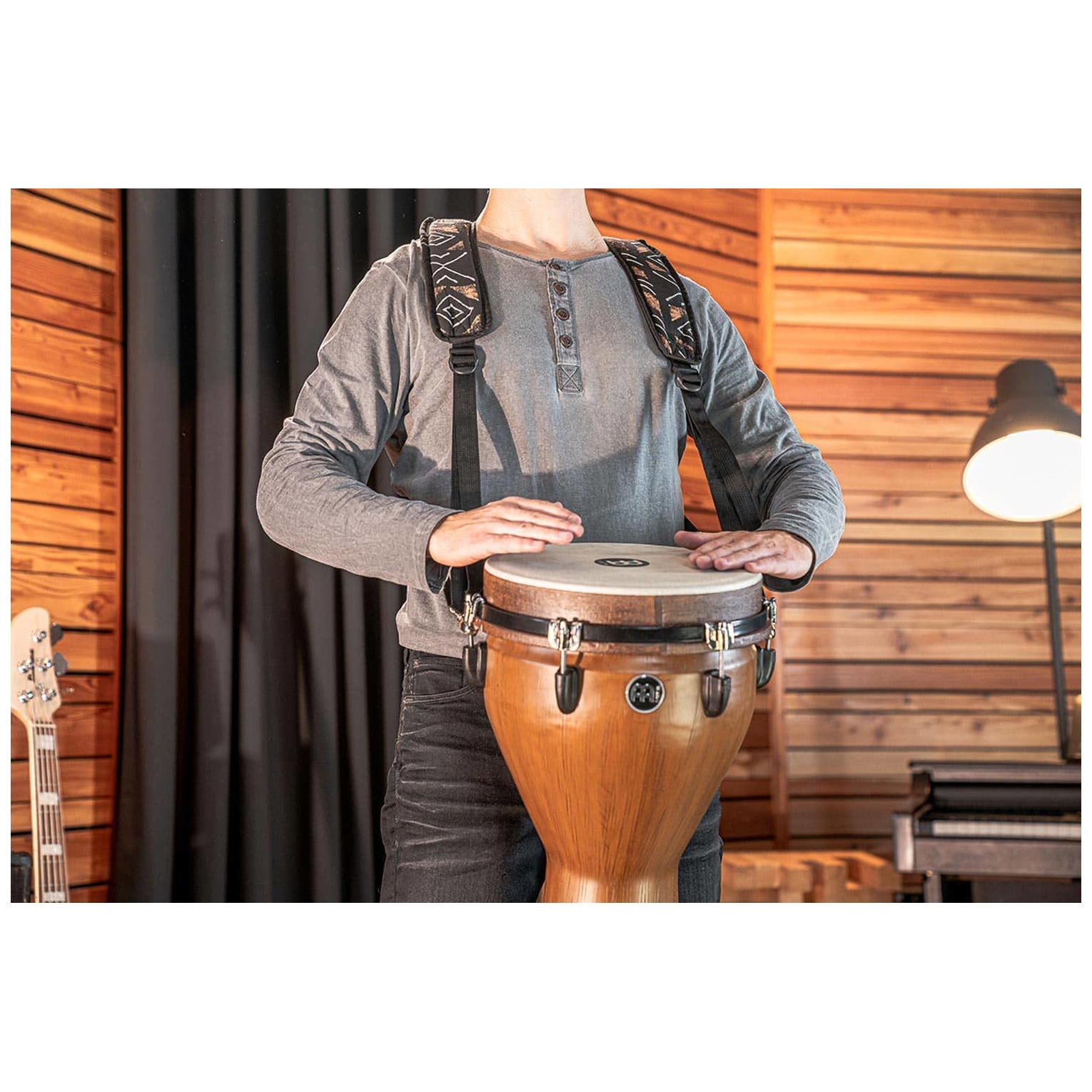 Meinl Percussion - Meinl Percussion MDJS1KA Designer Djembe Strap, Kanga Sarong - 1