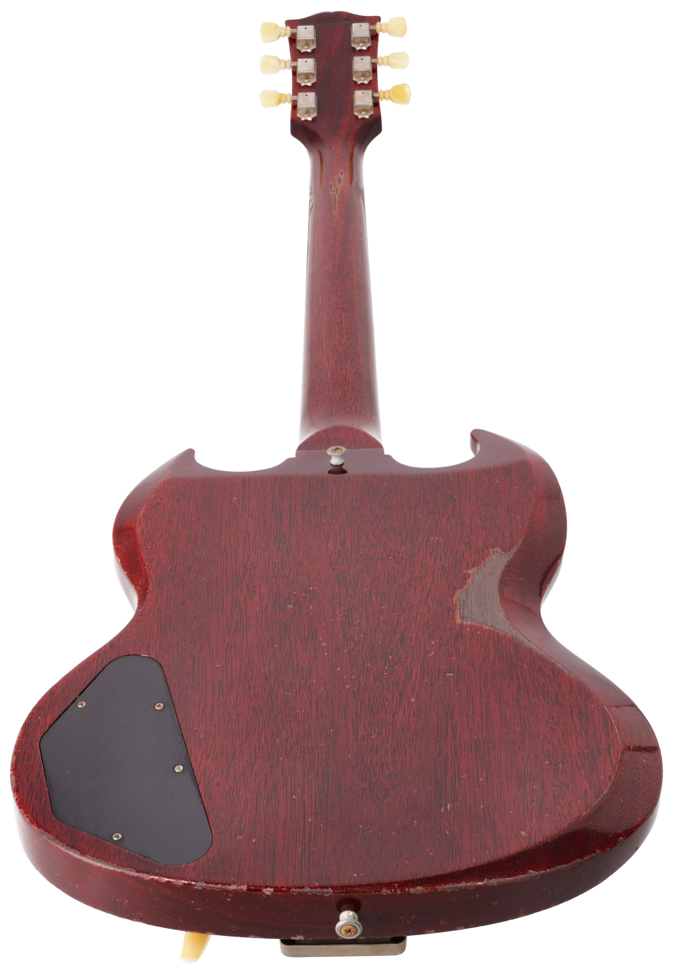 Gibson 64 SG Standard Cherry Long Maestro Heavy Aged Murphy Lab 6