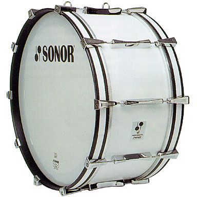 Sonor Professional Line 26" x 14" Marching Bass Drum White