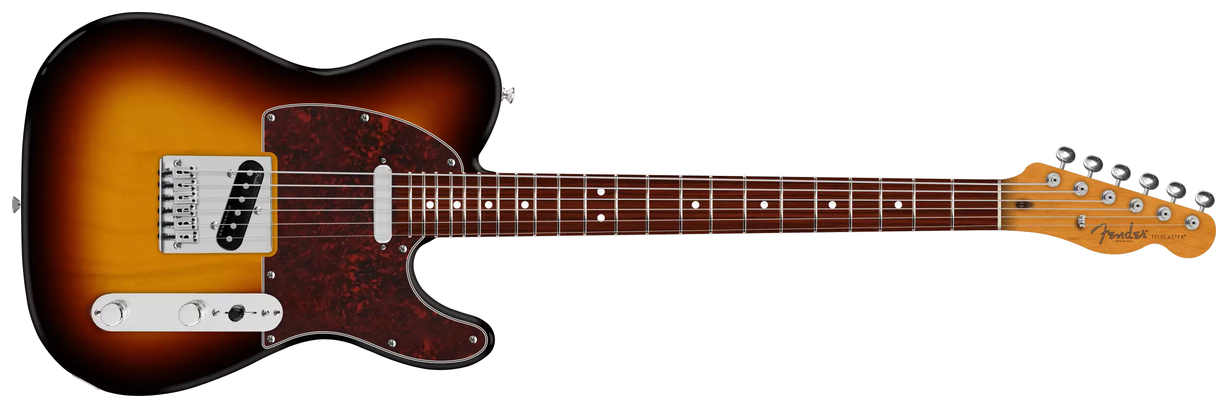 Fender 75th Anniversary Player II Baritone Telecaster RW 3-Color Sunburst 1