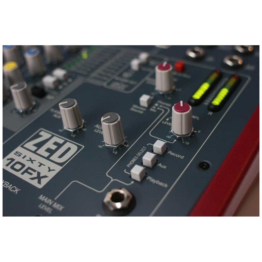 Allen Heath - Allen Heath ZED60-10FX Multipurpose Mixer - 5