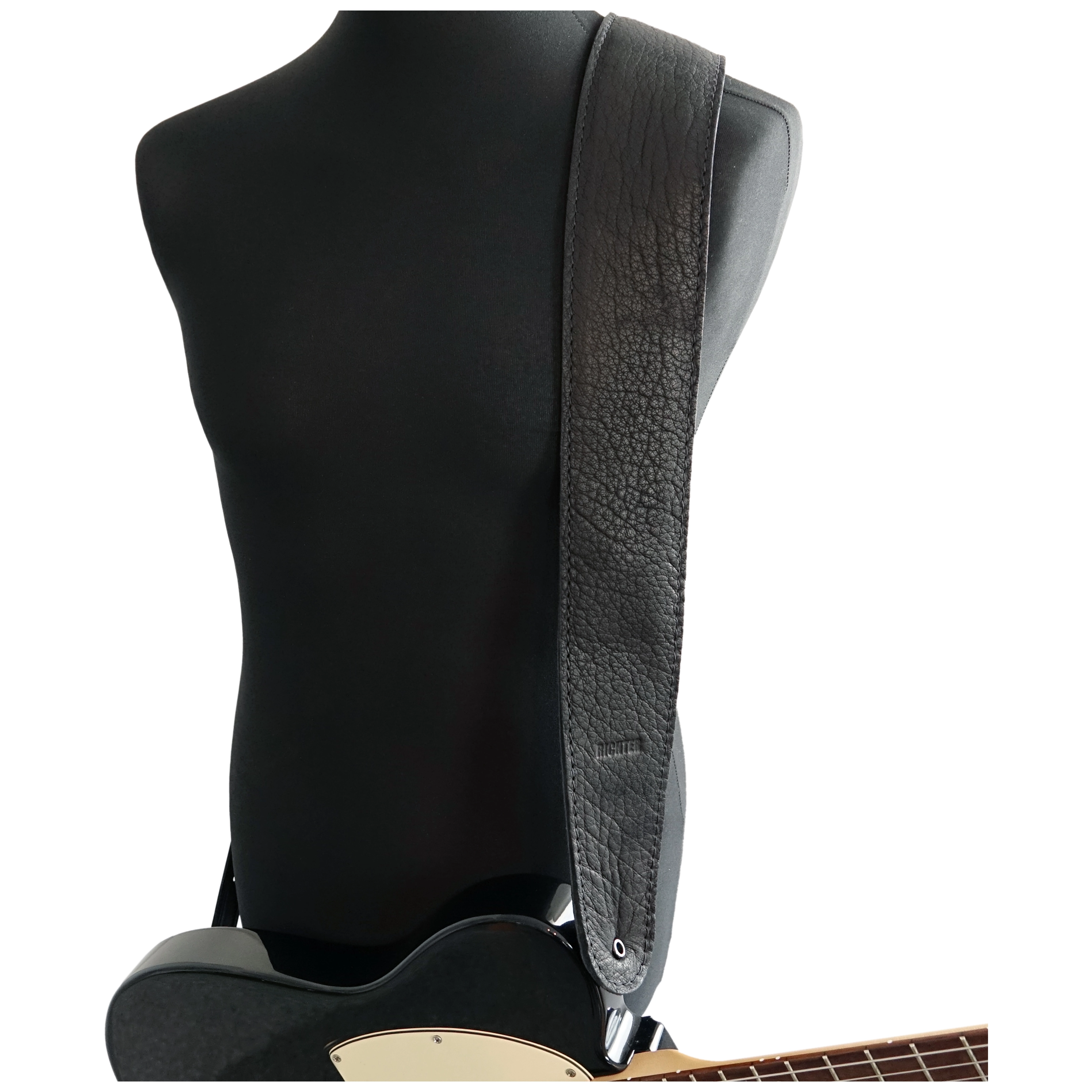 Richter Luxury Gitarrengurt Bullneck Wild Black 9