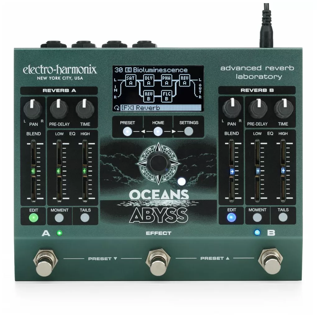 Electro Harmonix Oceans Abyss Stereo Reverb