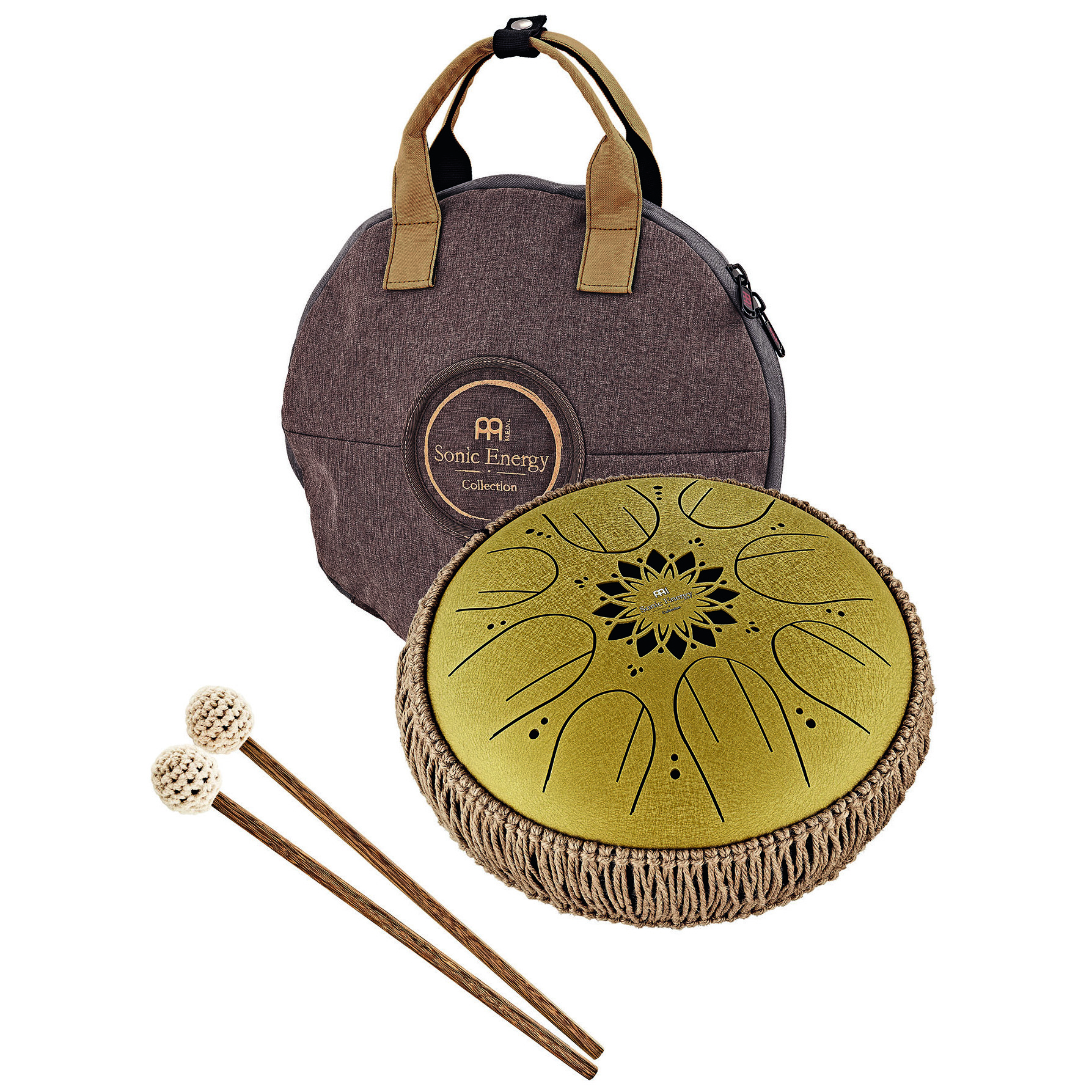 Meinl Sonic Energy MOSTD3G - Medium Octave Steel Tongue Drum 10", C Dur, 8 Töne, 432 Hz, Gold 2