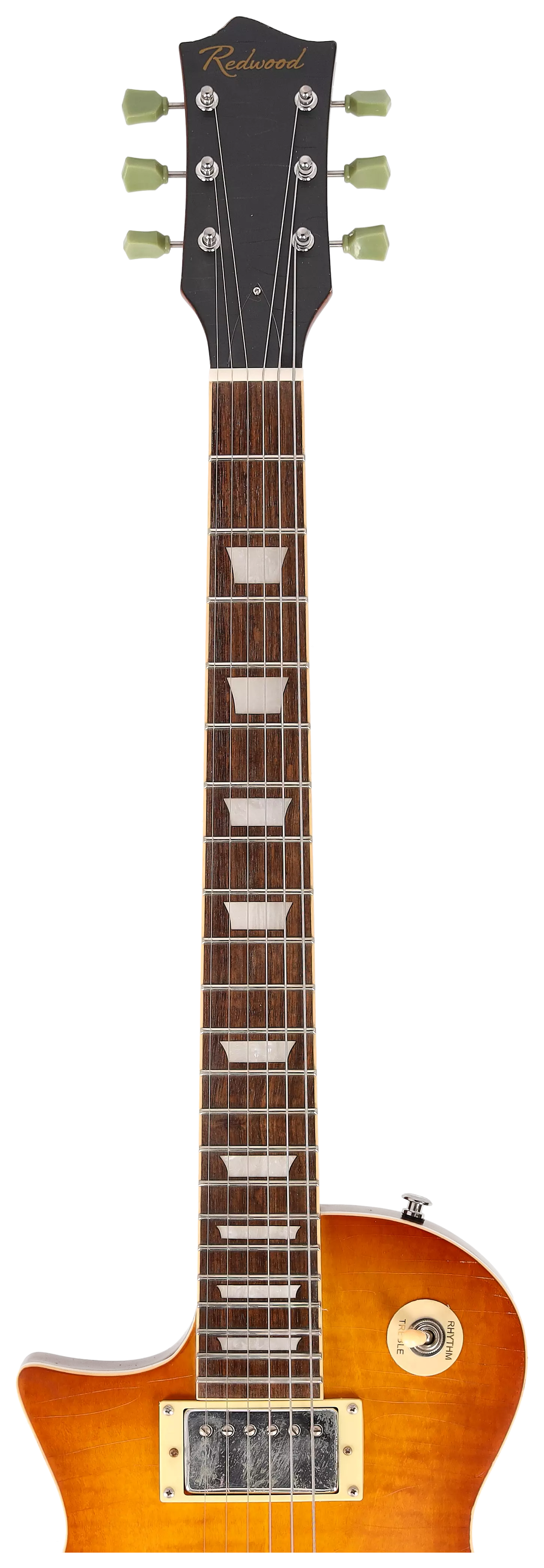 Redwood Relics LP-Style LH Dirty Lemon Burst inkl. Case 9