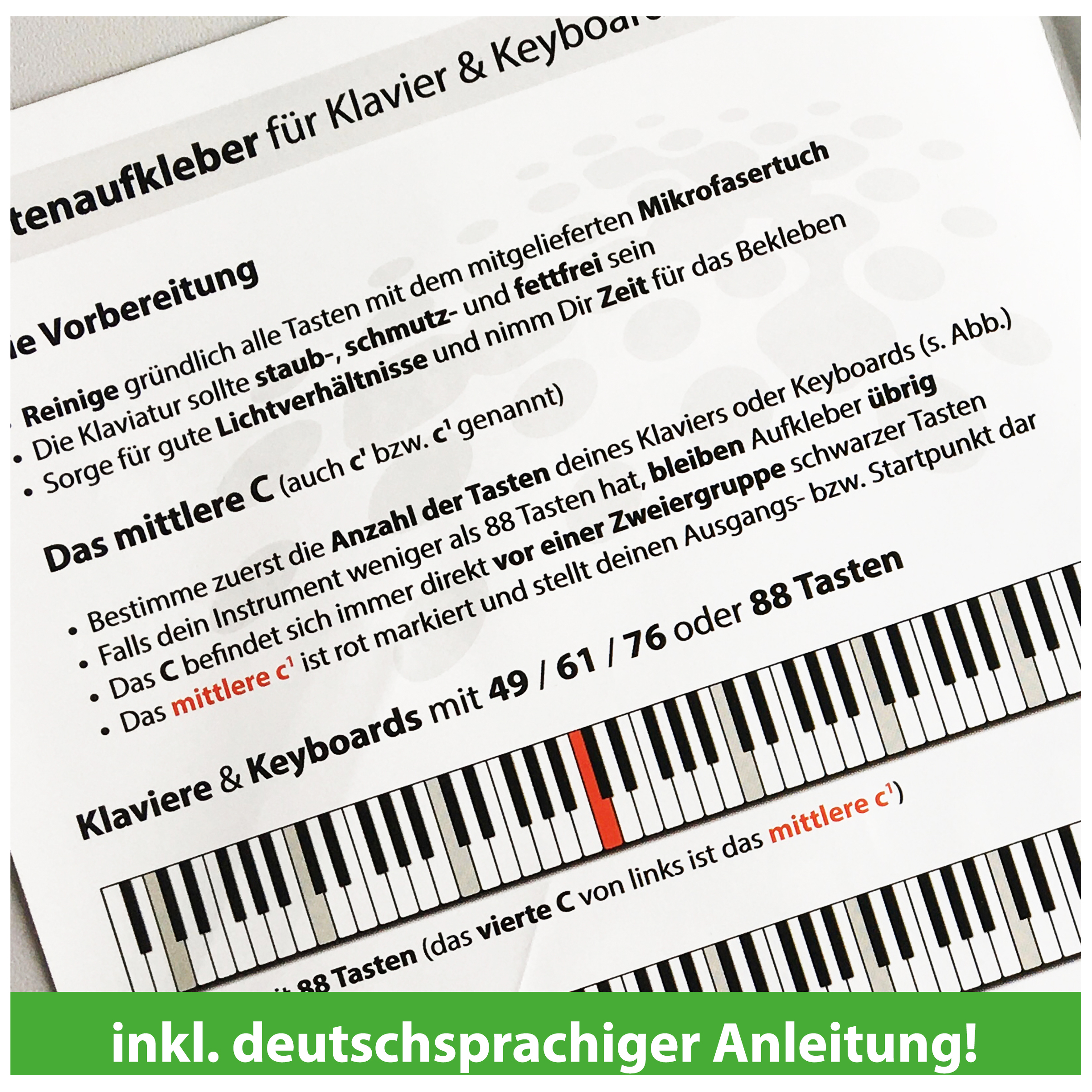 Artist Ahead Tastenaufkleber für Klavier & Keyboard! 4