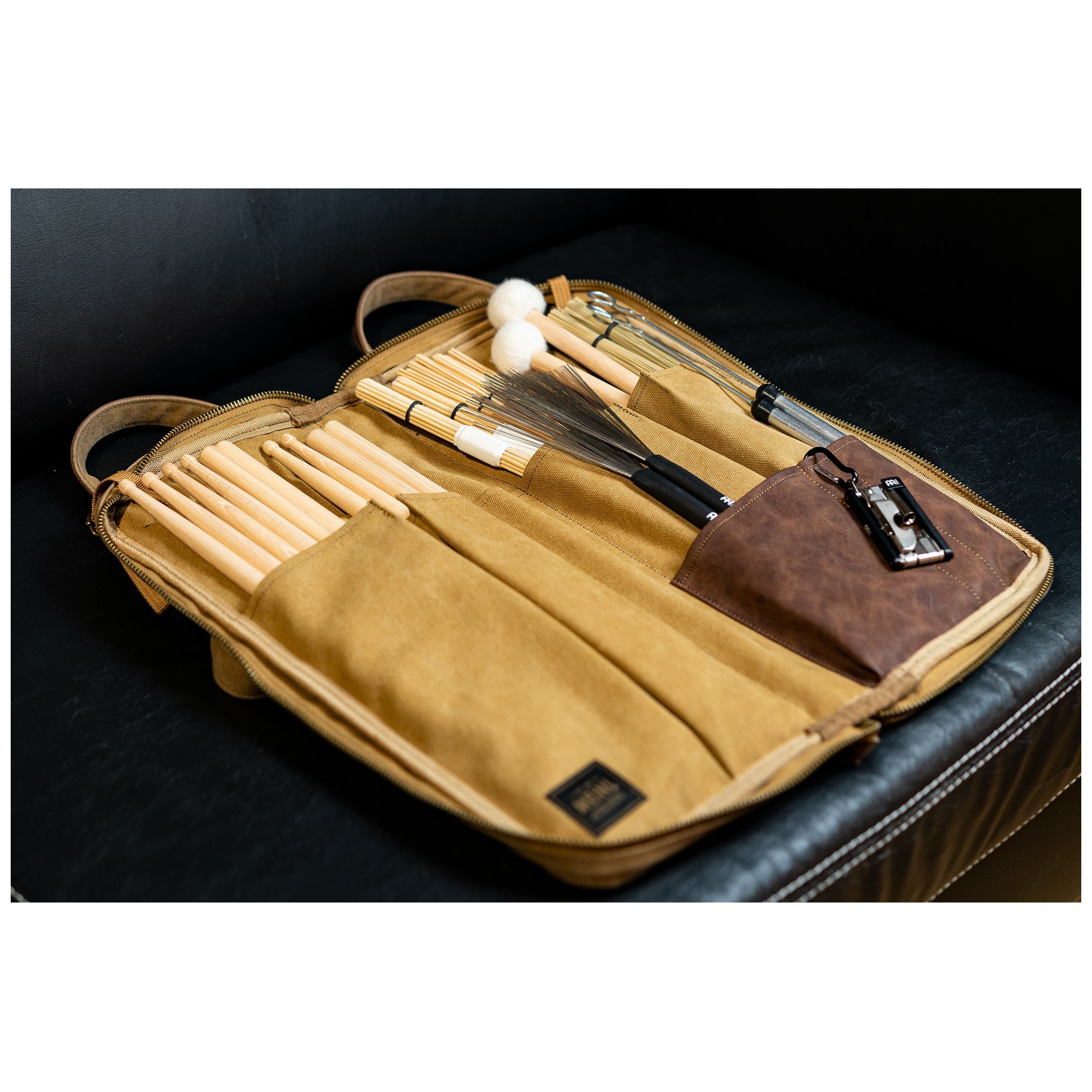 Image of Meinl cymbals mwskh canvas collection stick bag, cvintage khaki 10028399 6