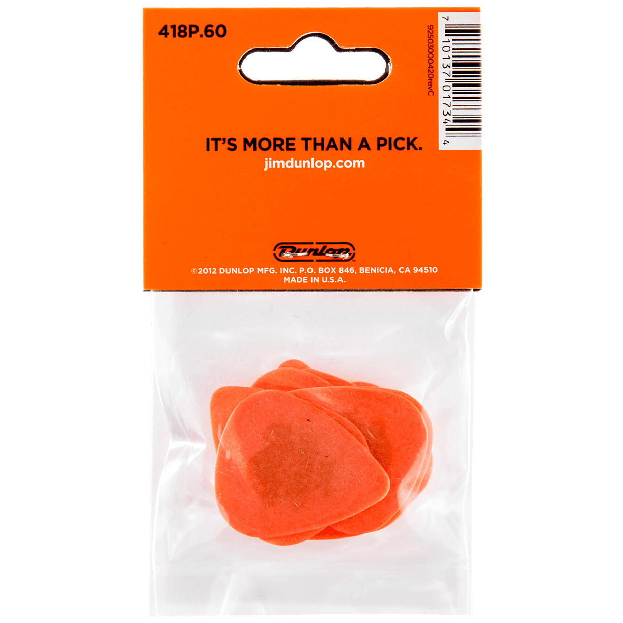 Dunlop Pick Tortex Standard 0.60 Player's Pack 12 Stück 1