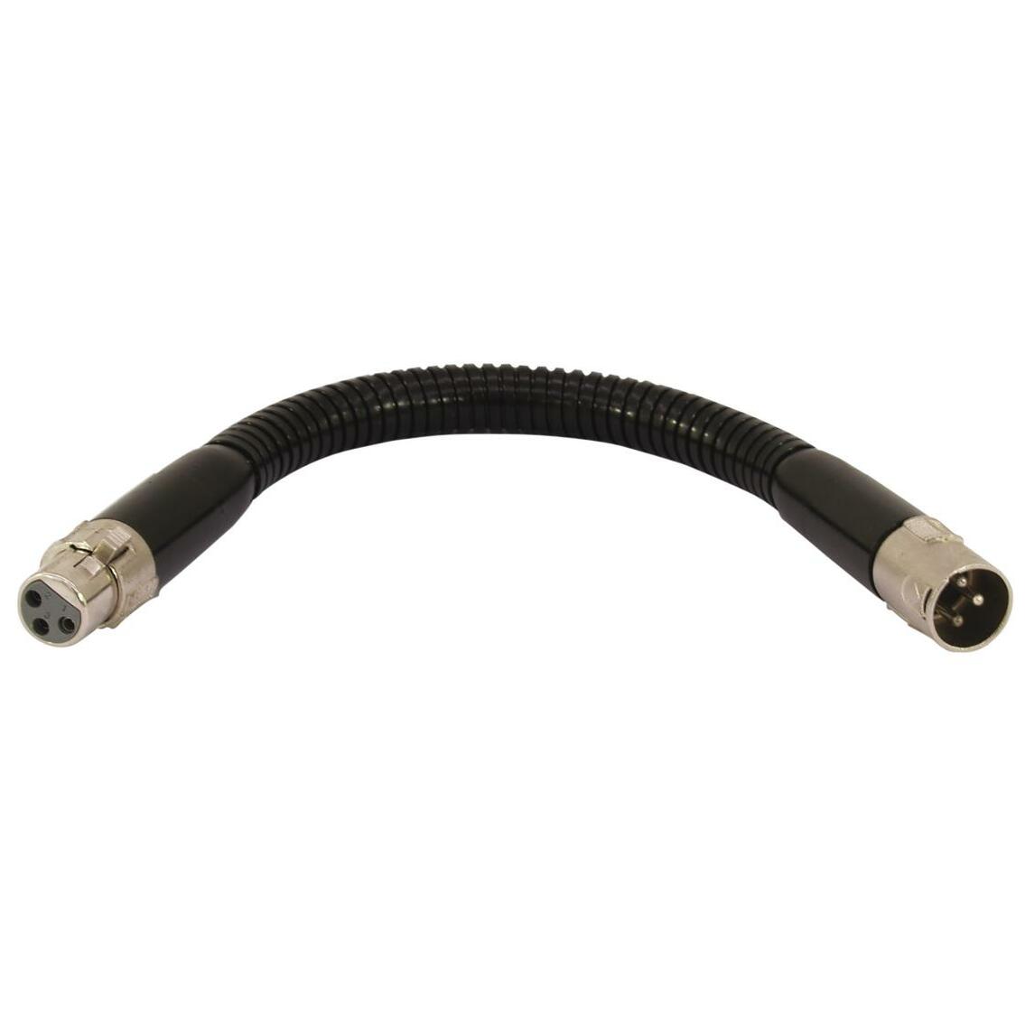 Omnitronic Schwanenhals schwarz XLR/XLR, 47cm 1