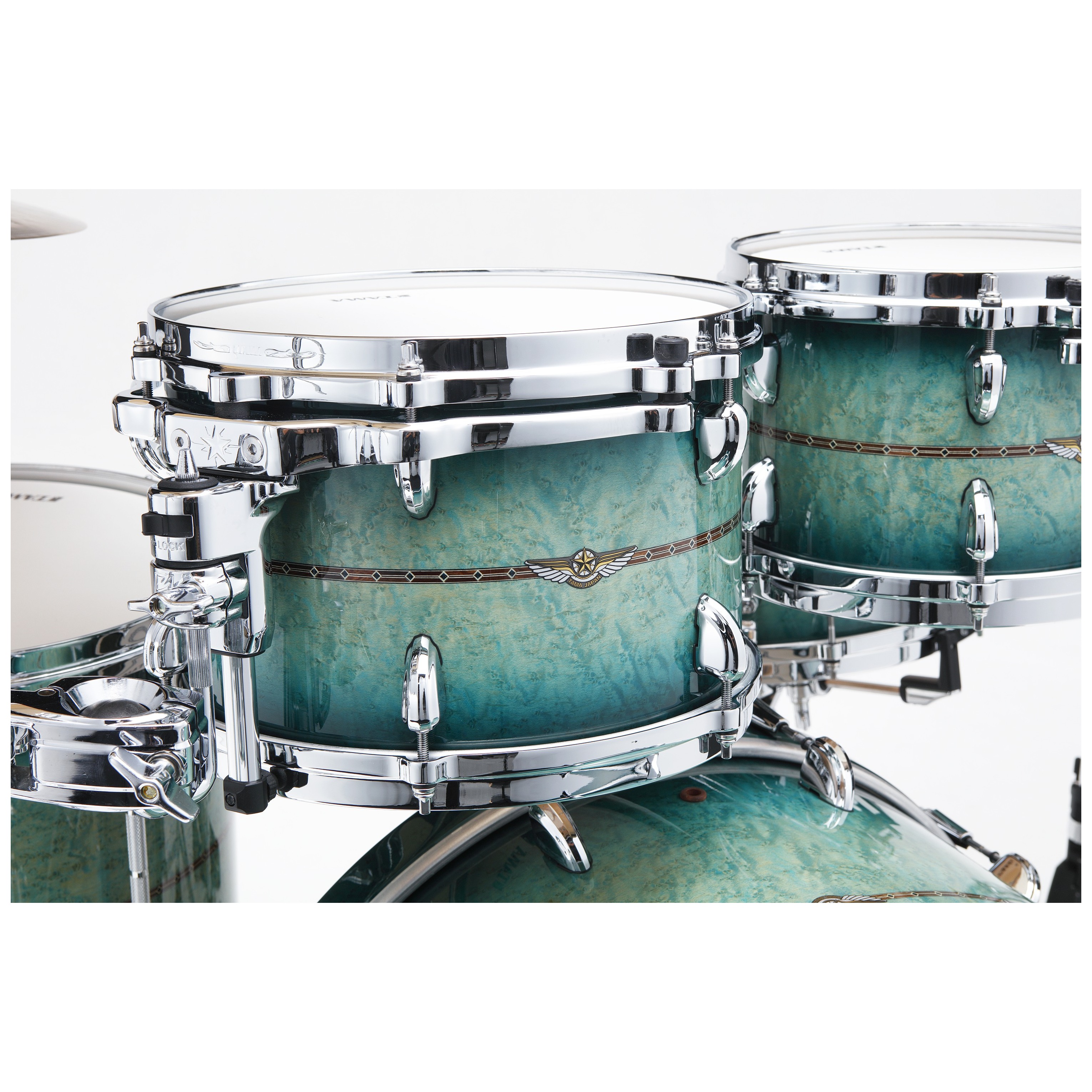 Tama TM52RZSS-CBT Star Maple Factory Vault Shell Kit 5 teilig - Cerulean Bird's Eye Maple/Chrom HW 1