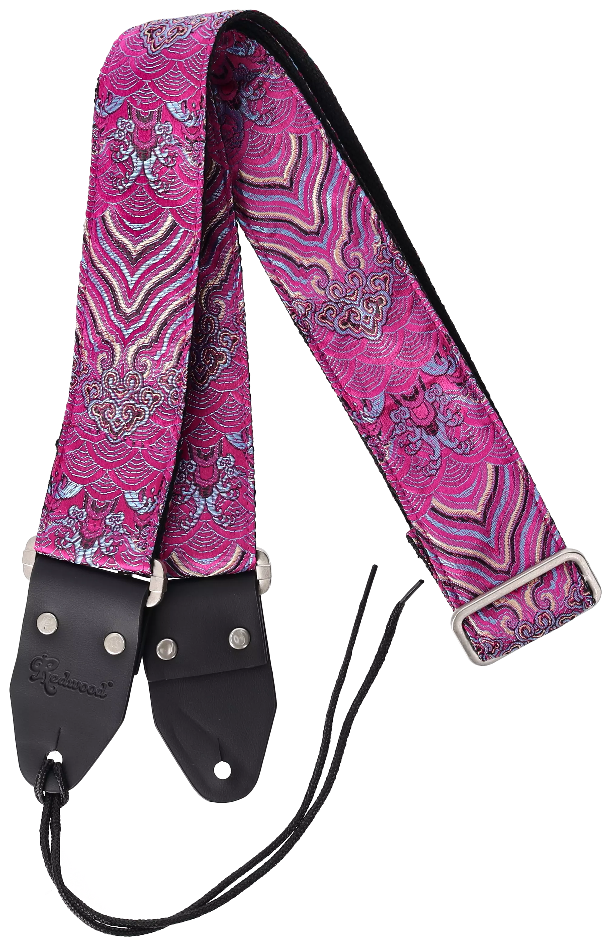 Redwood Instrument Strap Mirage Series - Magenta Rain 1