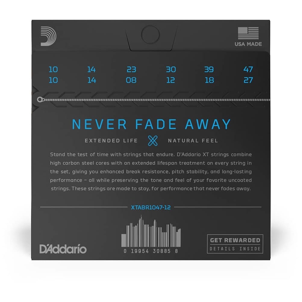 D’Addario - D’Addario XTABR1047-12 - XT 12-String Acoustic 80 20 Bronze 010-047 - 1