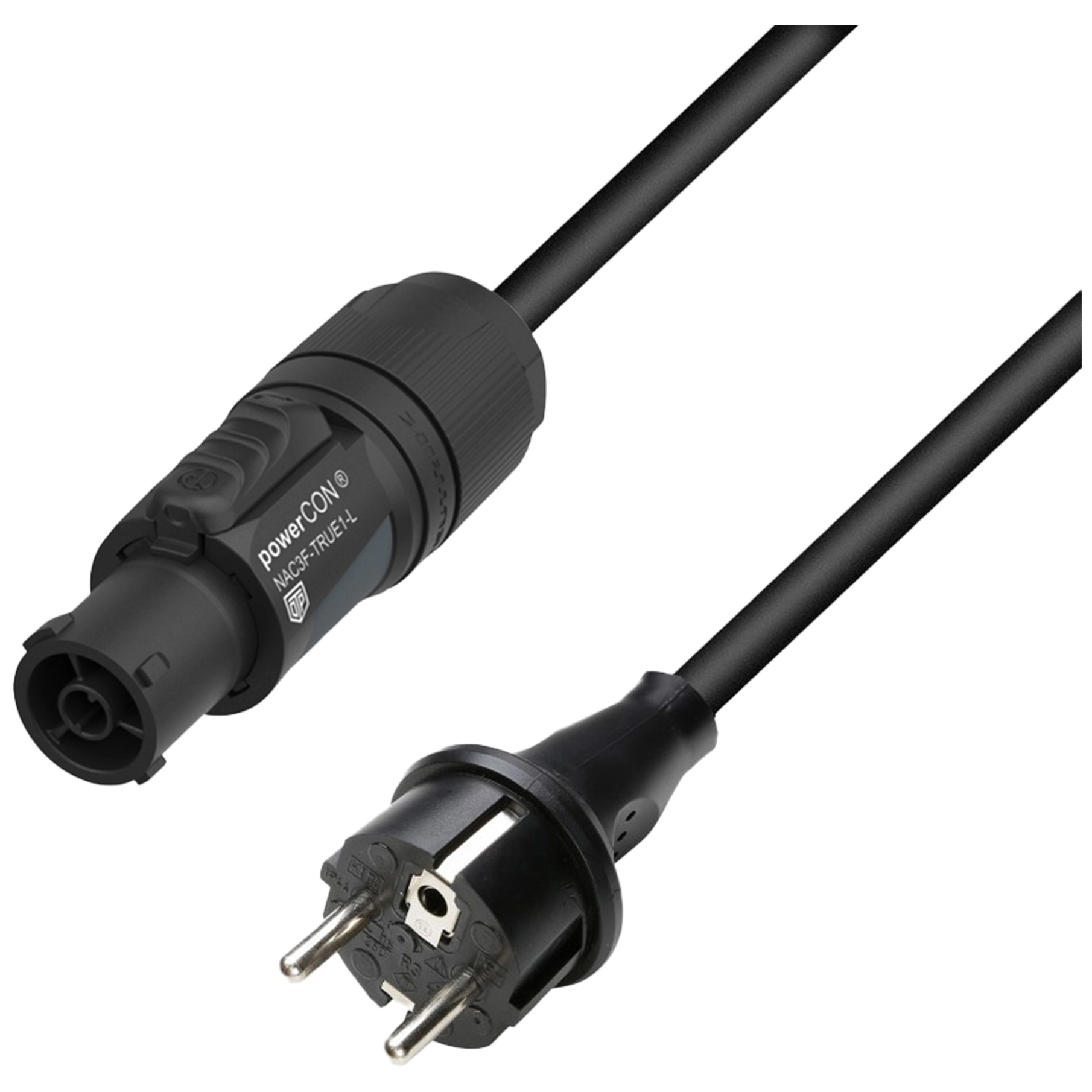 Adam Hall 8101 TCON 0300 Netzkabel CEE 7/7 auf Neutrik powerCON TRUE1 TOP 3 m
