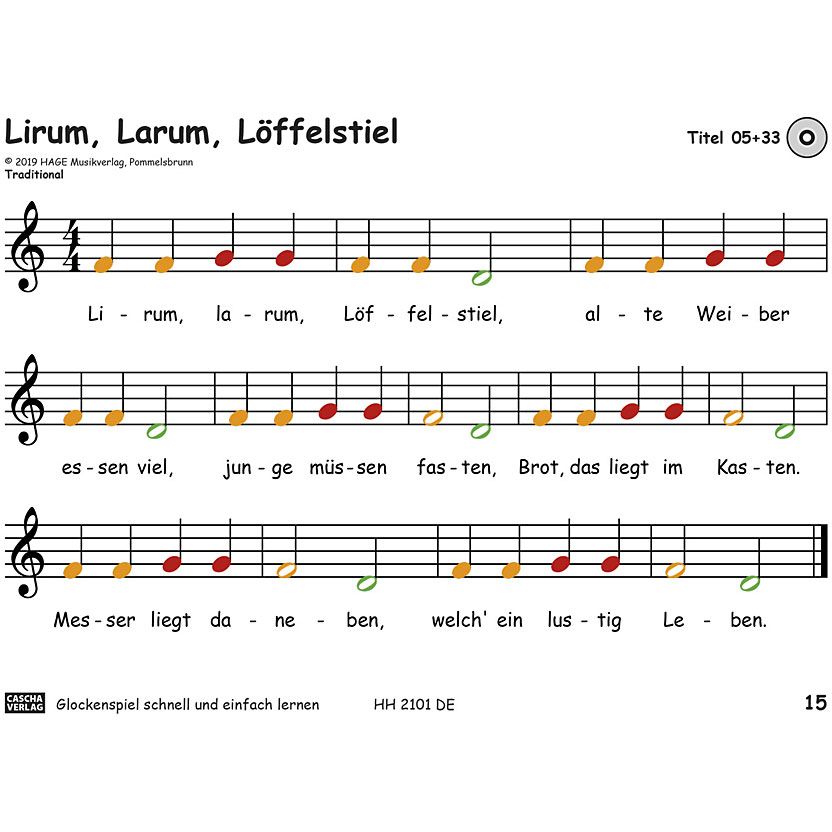  Glockenspiel - Schnell und einfach lernen 6