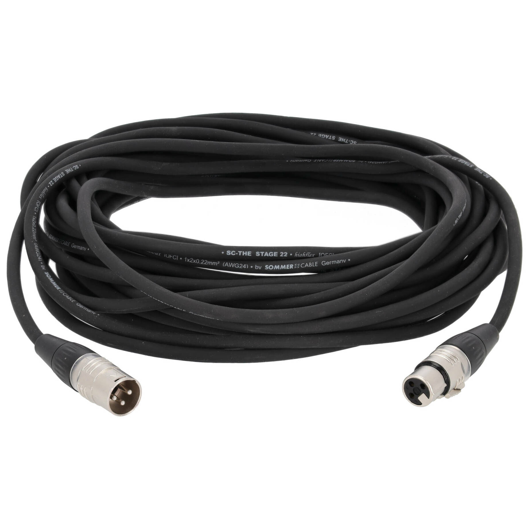 Sommer Cable SGHN-1500-SW Stage 22 Highflex XLR Male - XLR Female 15 Meter 1