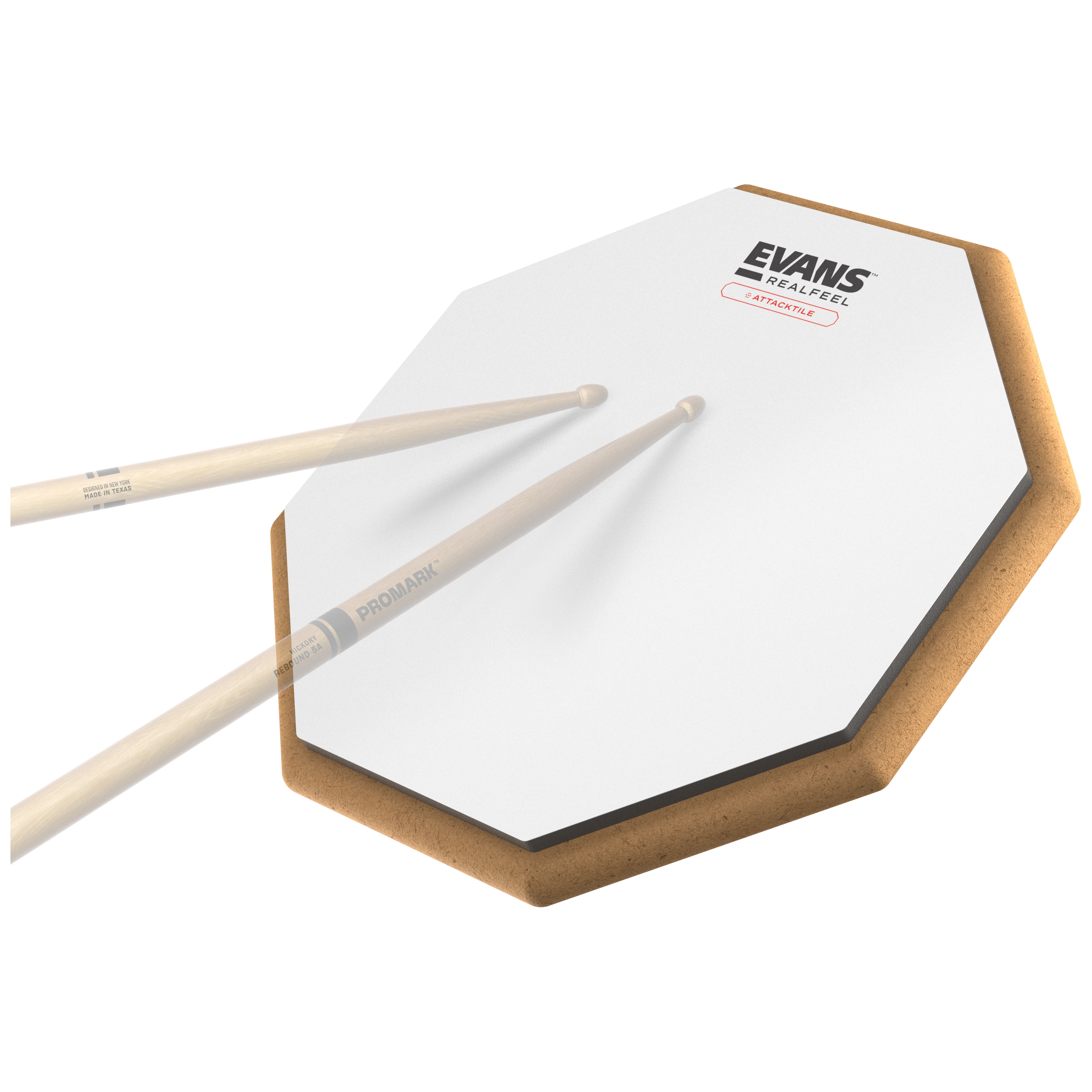 Evans RF10G-AT RealFeel 10'' Attacktile Drum Pad 2
