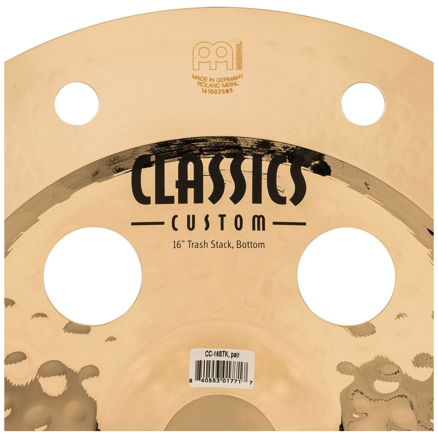 Meinl Cymbals - Meinl Cymbals CC-16STK - 16 Classics Custom Brilliant Trash Stack - 9