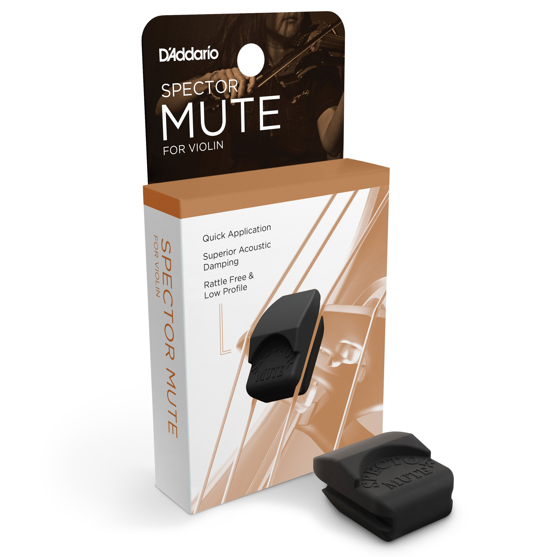 D’Addario Spector Violin Mute Black 2