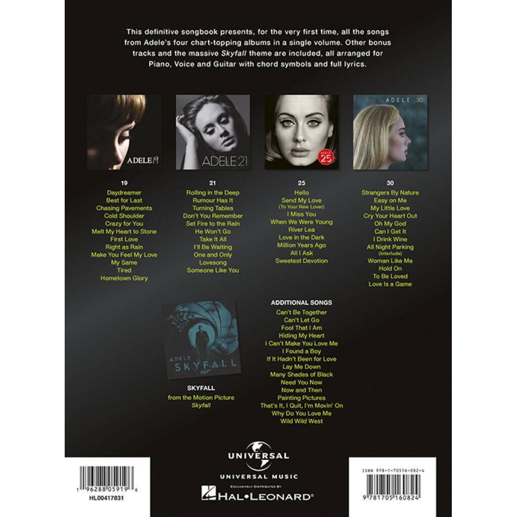 Hal Leonard Adele - The Complete Collection 1