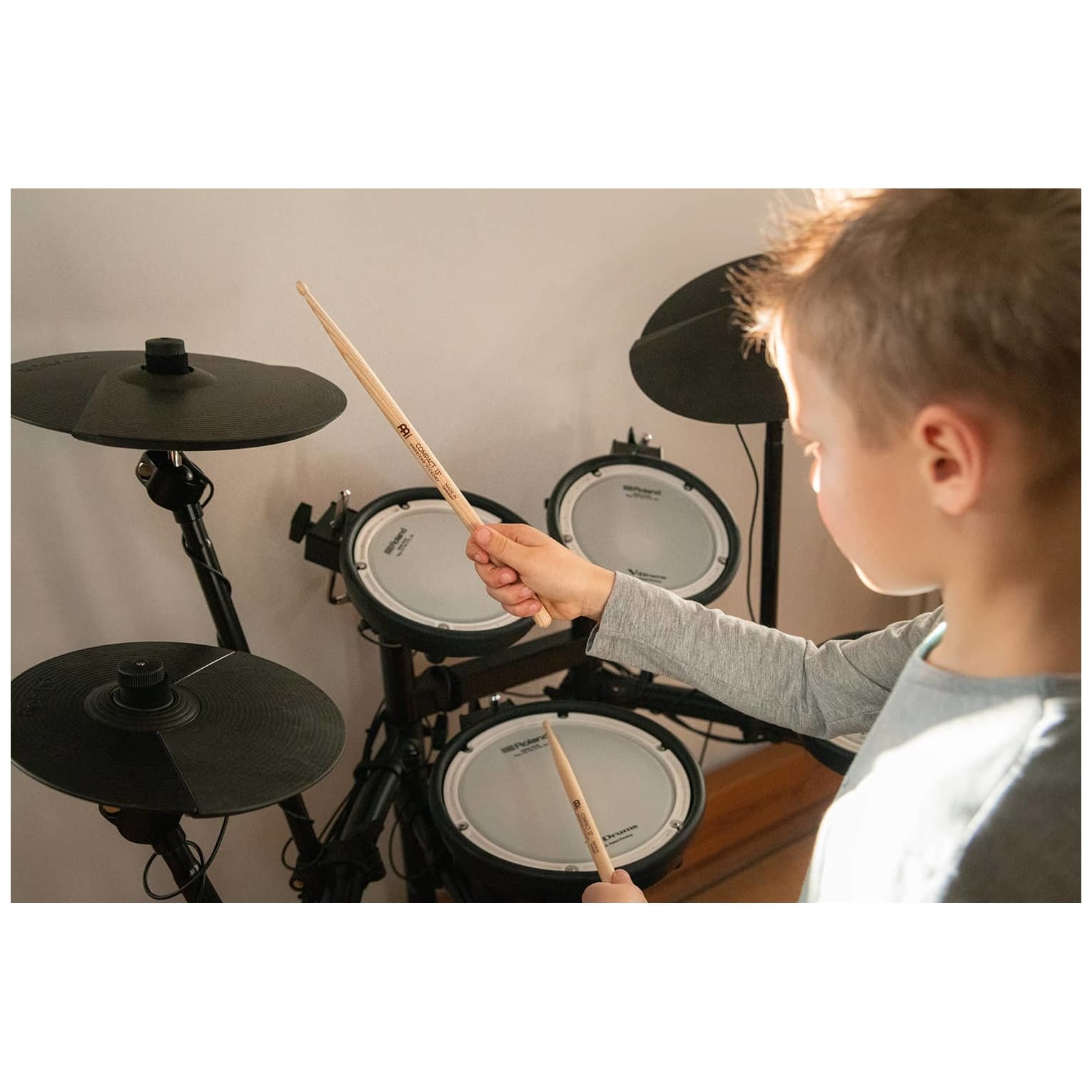 Meinl Stick Brush - Meinl Stick Brush Compact 13 Drumstick American Hickory - 9